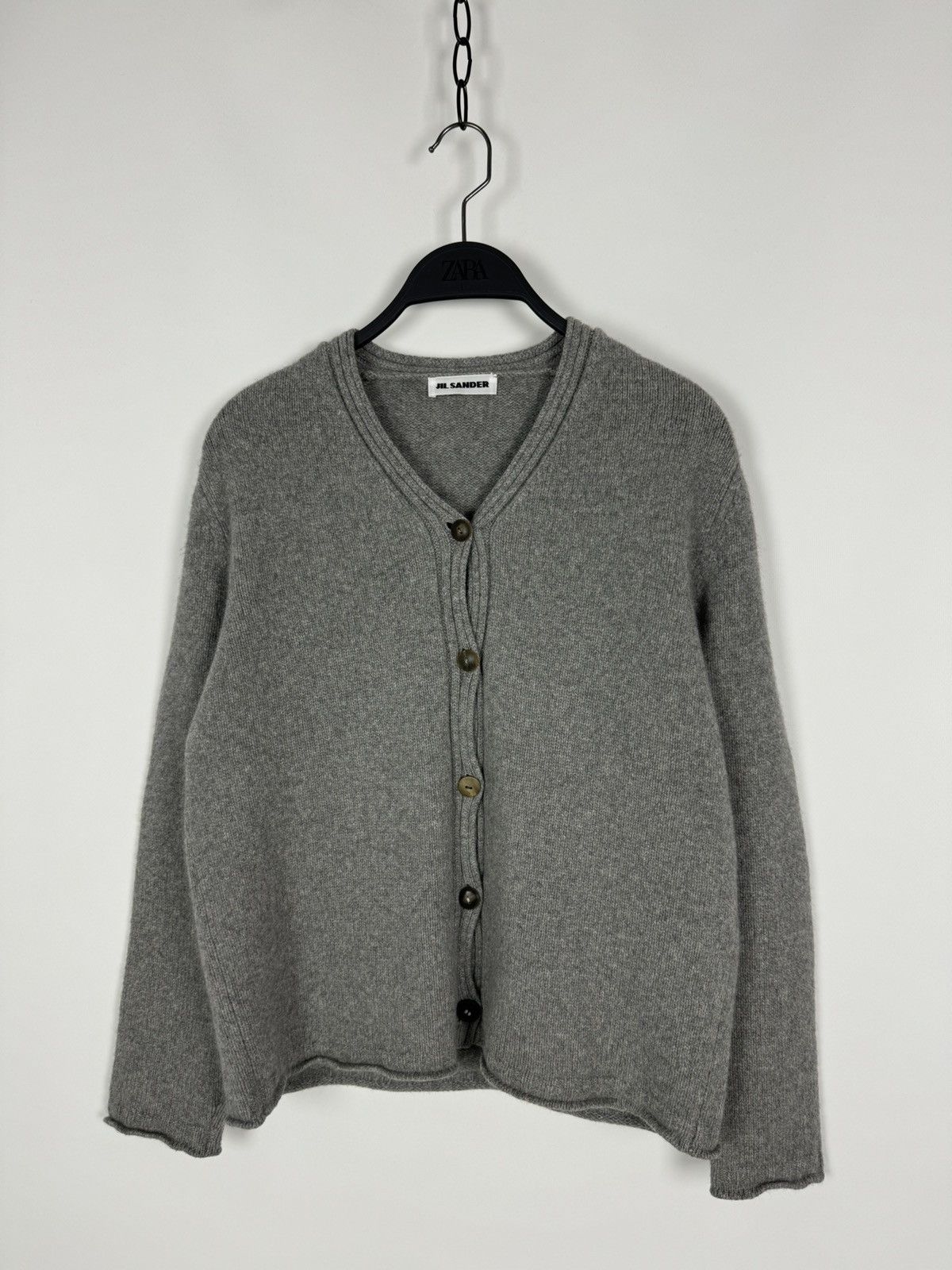 Jil Sander Jil Sander Knitted Gray Sweater Size S / US 4 / IT 40 - 3 Thumbnail