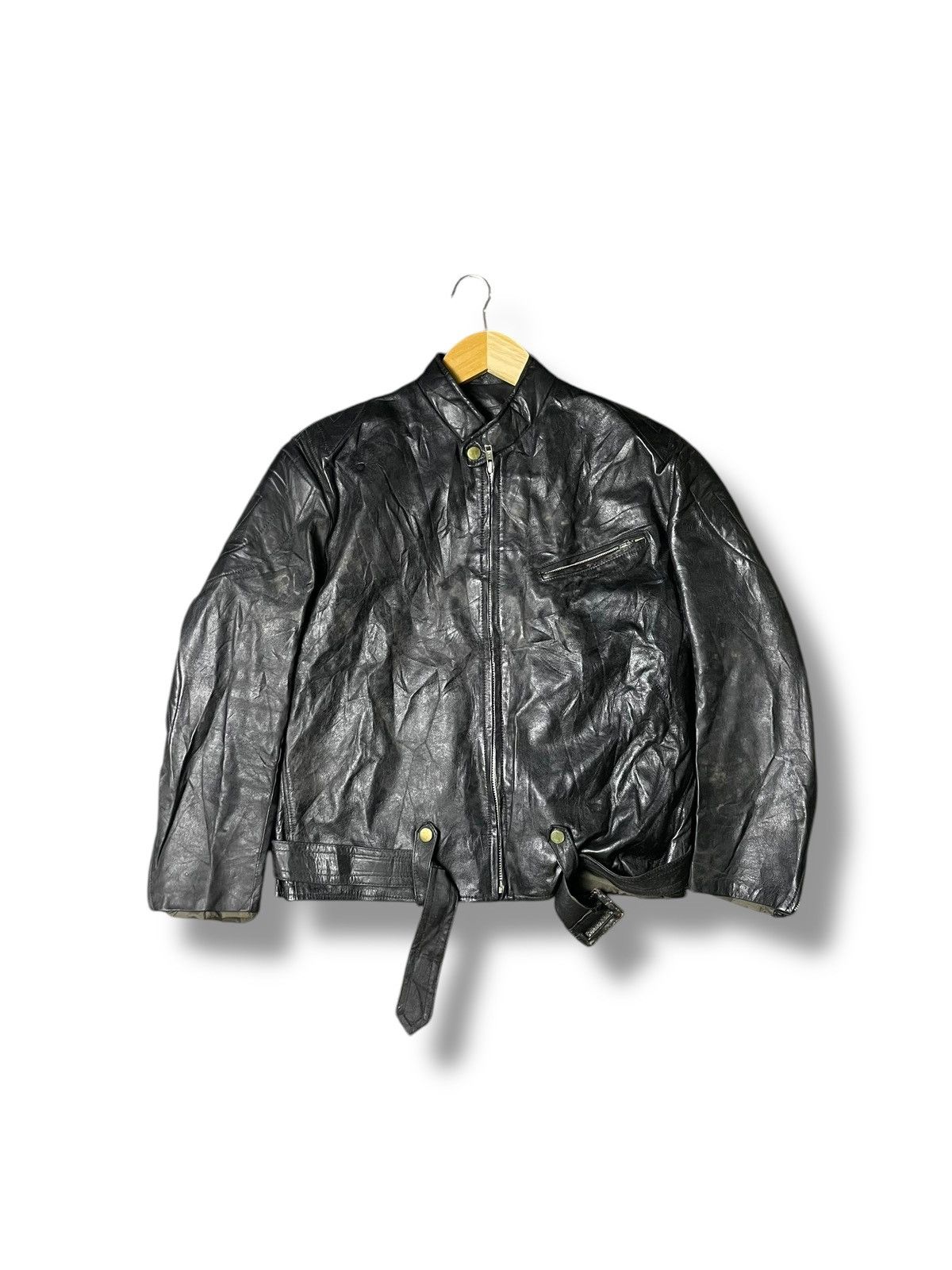 Japanese Brand × Vintage Dolphin x Motor Cycle Mate Leather Bike Jacket(41) Size US M / EU 48-50 / 2 - 1 Thumbnail