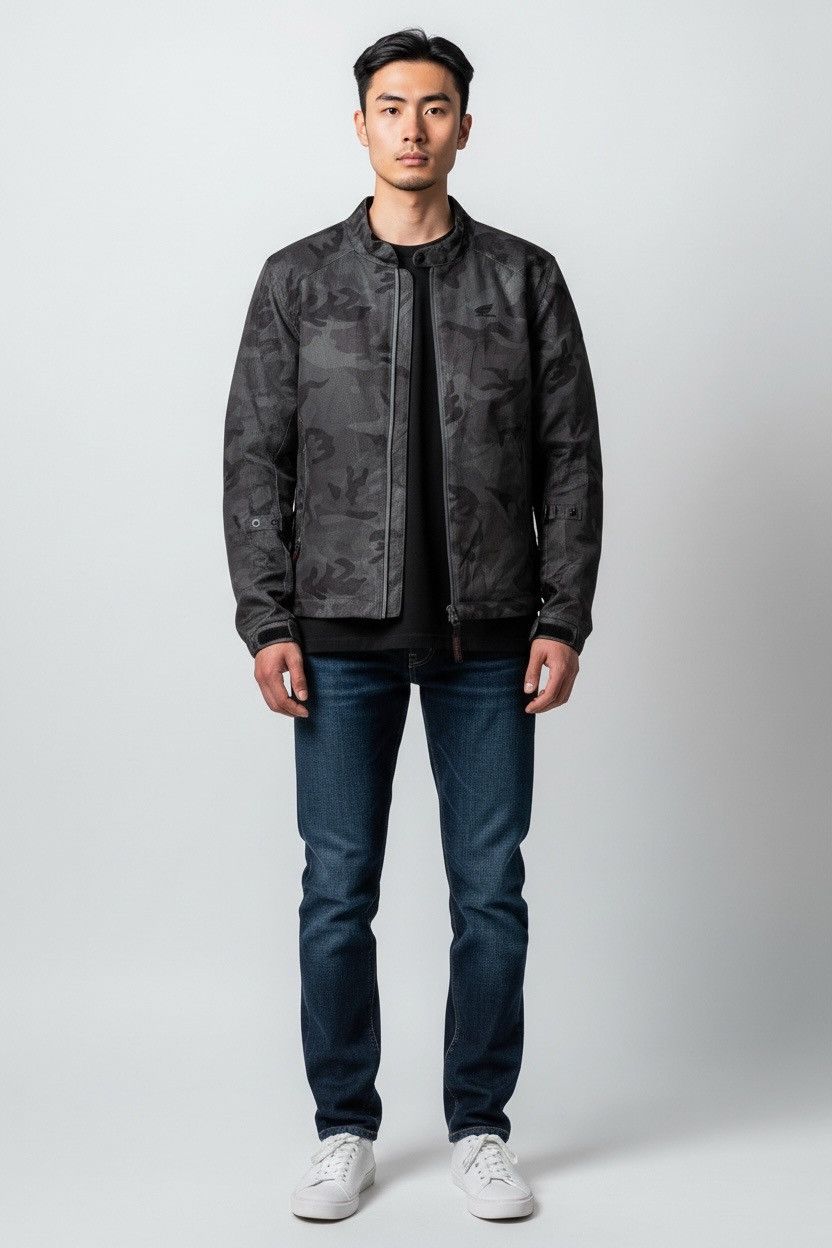 Honda Honda Camouflage Biker Jacket Kevlar Style Casual Size US L / EU 52-54 / 3 - 1 Thumbnail