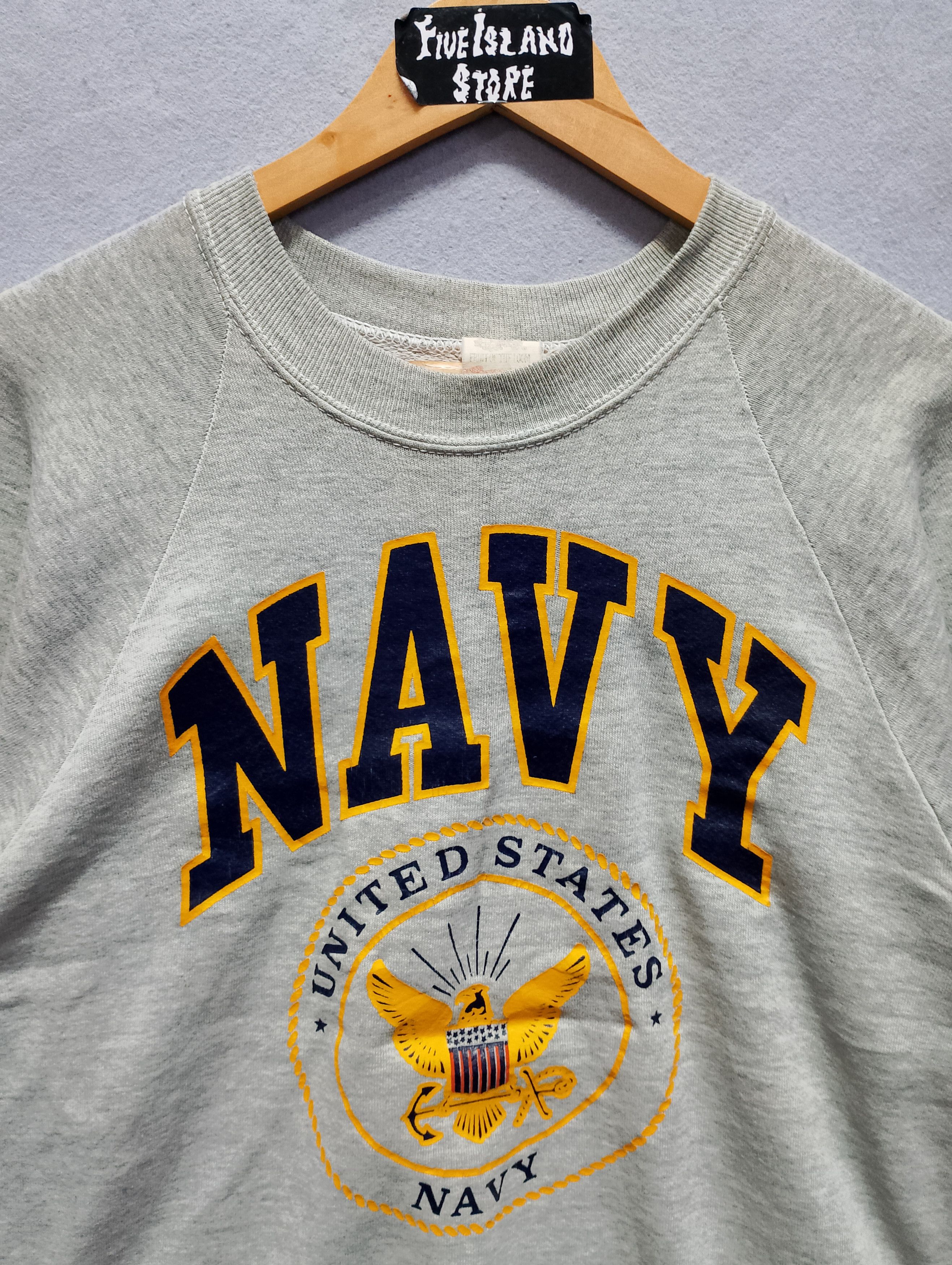 Vintage Vintage US Navy Sweatshirt Size US L / EU 52-54 / 3 - 3 Thumbnail