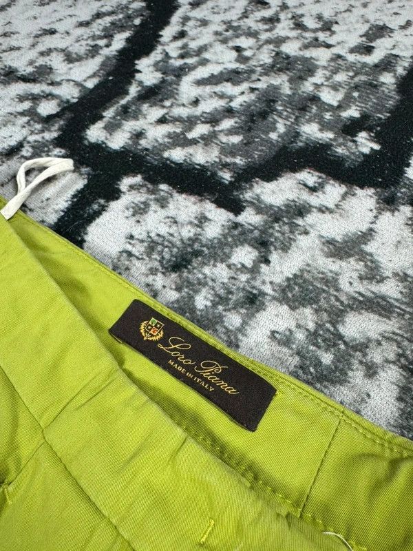 Loro Piana trousers green elegant straight XL italy basic logo 46 Size 32" / US 10 / IT 46 - 5 Thumbnail