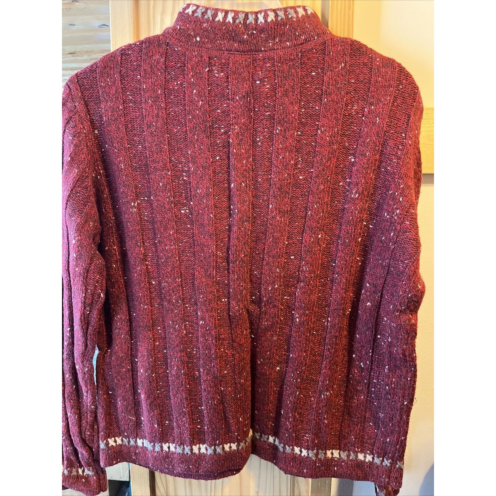 Woolrich Woolen Mills Woolrich VTG Women’s M Ruby Heather Wool Ramie Blend Sweater Size M / US 6-8 / IT 42-44 - 6 Thumbnail