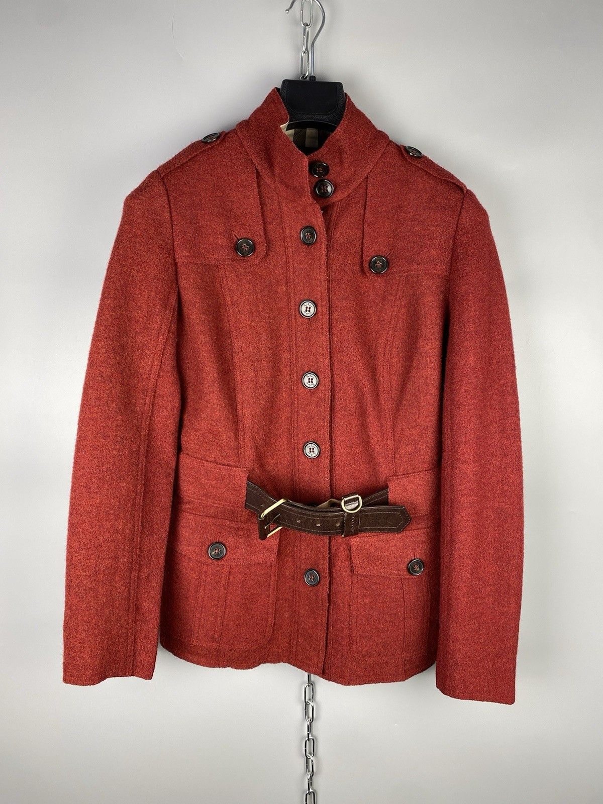 Burberry Burberry Women Luxury Wool Pea Coat Jacket Size S / US 4 / IT 40 - 1 Thumbnail