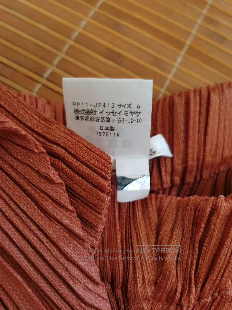 Issey Miyake Issey Miyake size:5 Brown Pleated Pants Size 31" - 5 Thumbnail