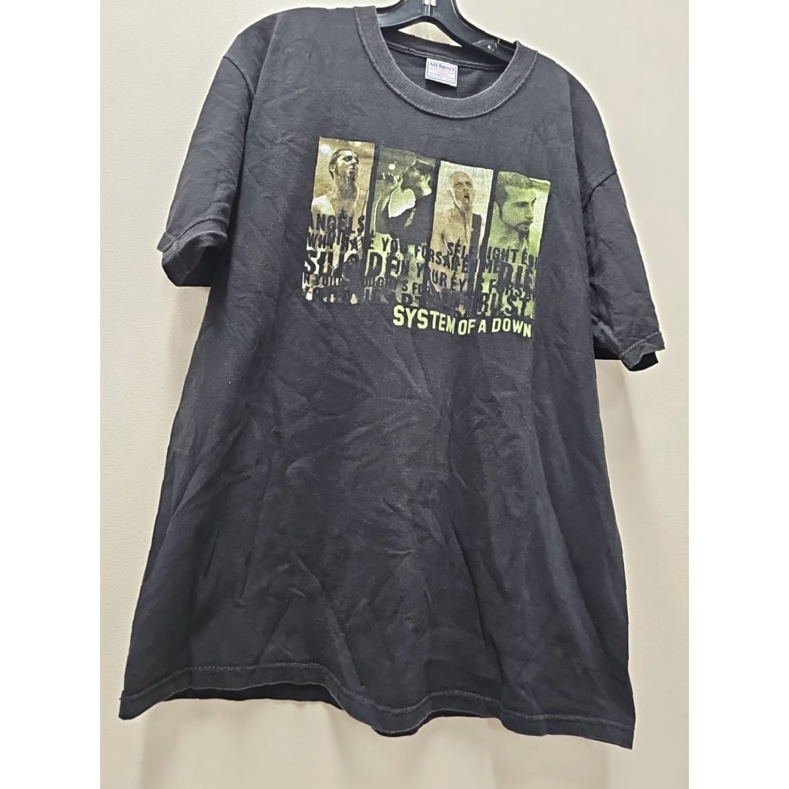 Vintage VINTAGE 90s All Sport System Of A Down Promo Shirt XL Mens Black 90s Fans Size US XL / EU 56 / 4 - 3 Thumbnail