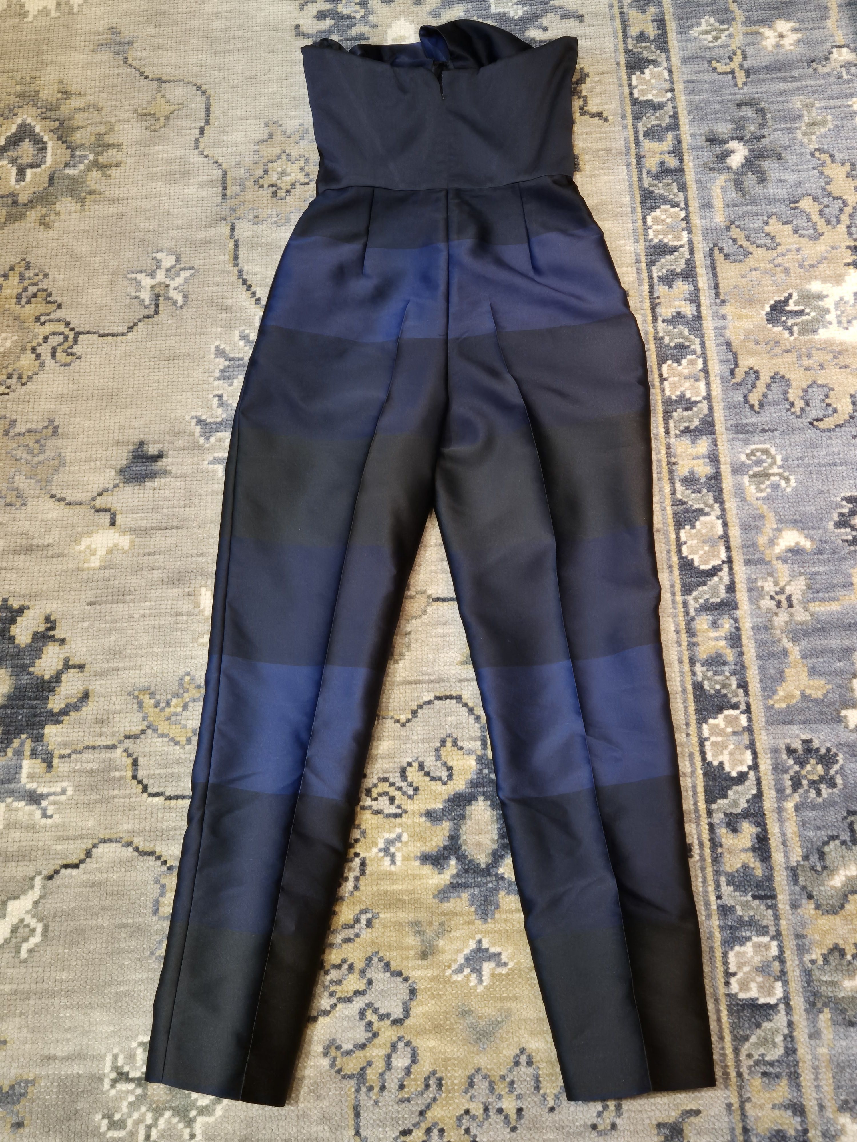 Stella McCartney Stella McCartney Silk blend Striped Strapless Jumpsuit Size 27" / US 4 / IT 40 - 2 Thumbnail