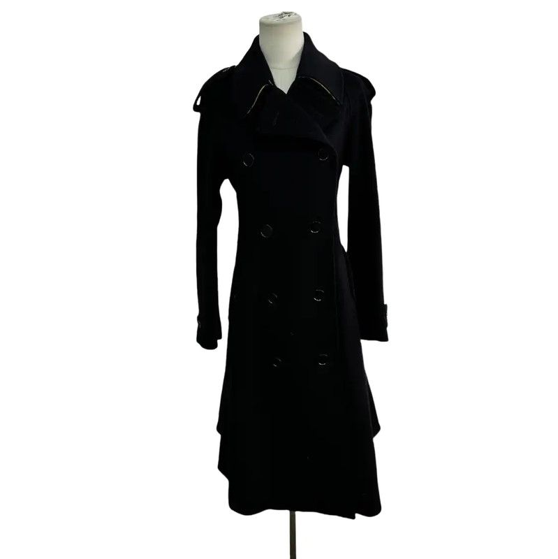 Burberry Burberry Black Wool Women's Coat Size M / US 6-8 / IT 42-44 - 1 Thumbnail