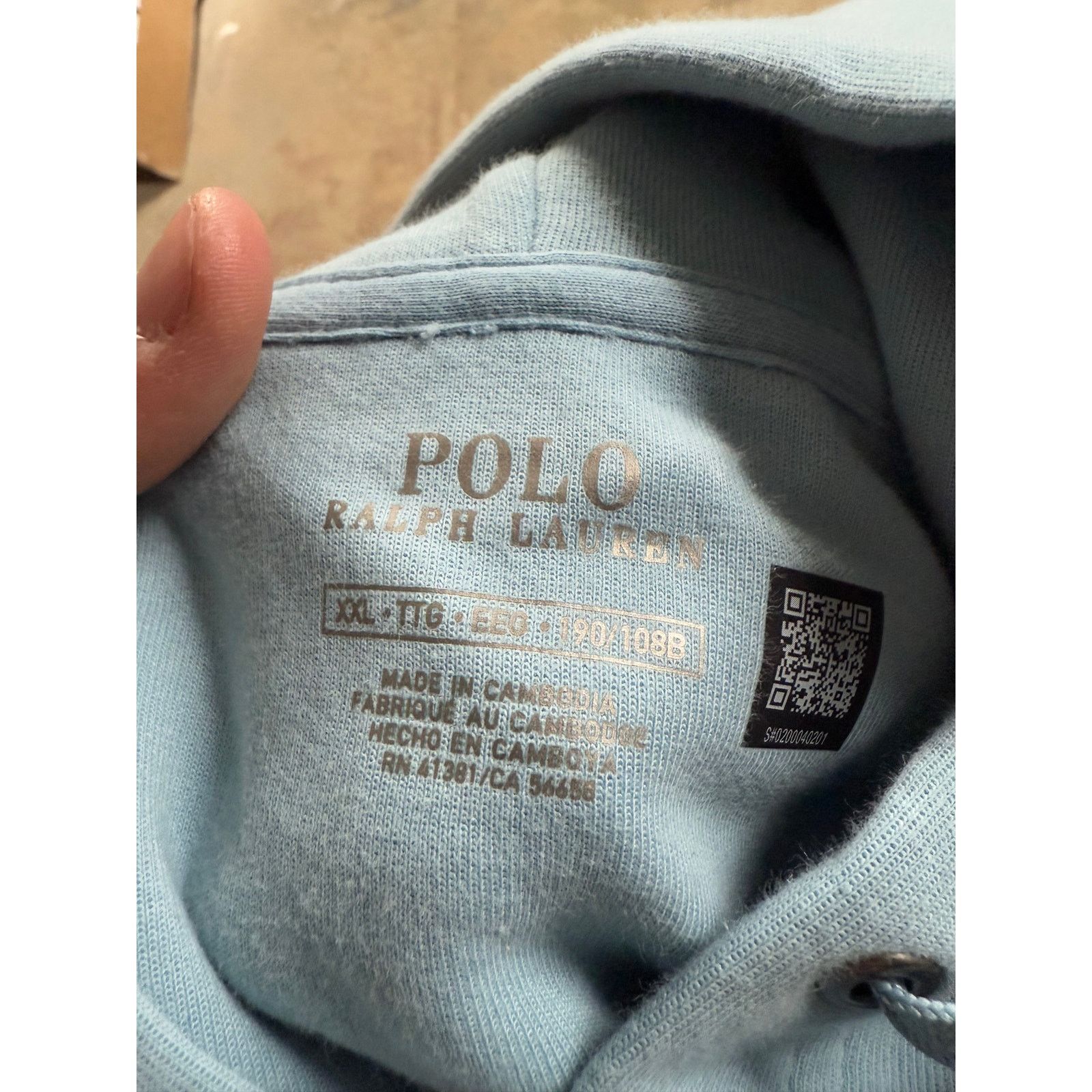 Polo Ralph Lauren Polo Zip Up Baby Blue New With Tags XXL Size US XXL / EU 58 / 5 - 2 Thumbnail