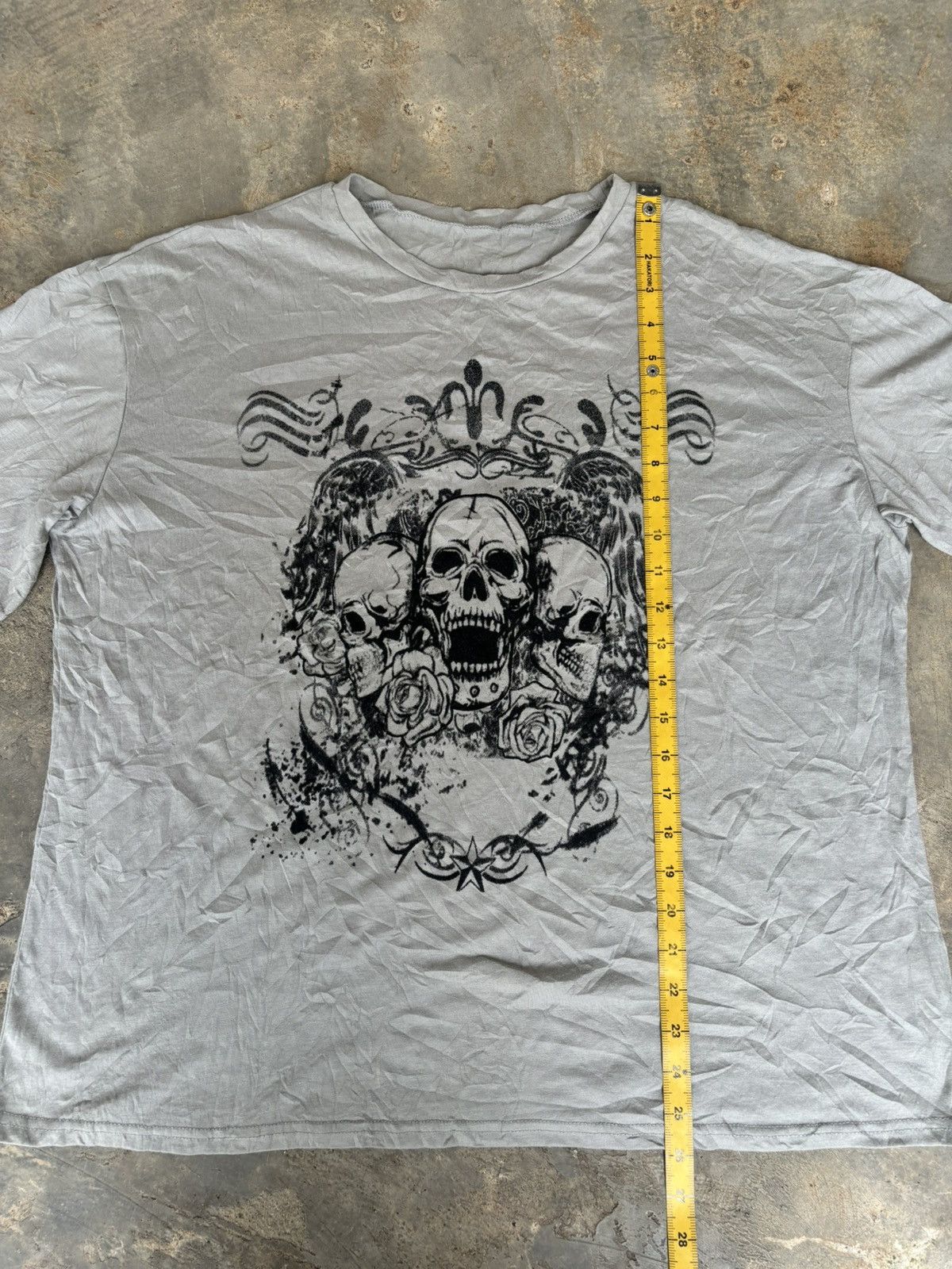 Japanese Brand Romwe Poem Skull Ifsixwasnine Punk Style Tshirt Size US L / EU 52-54 / 3 - 8 Thumbnail