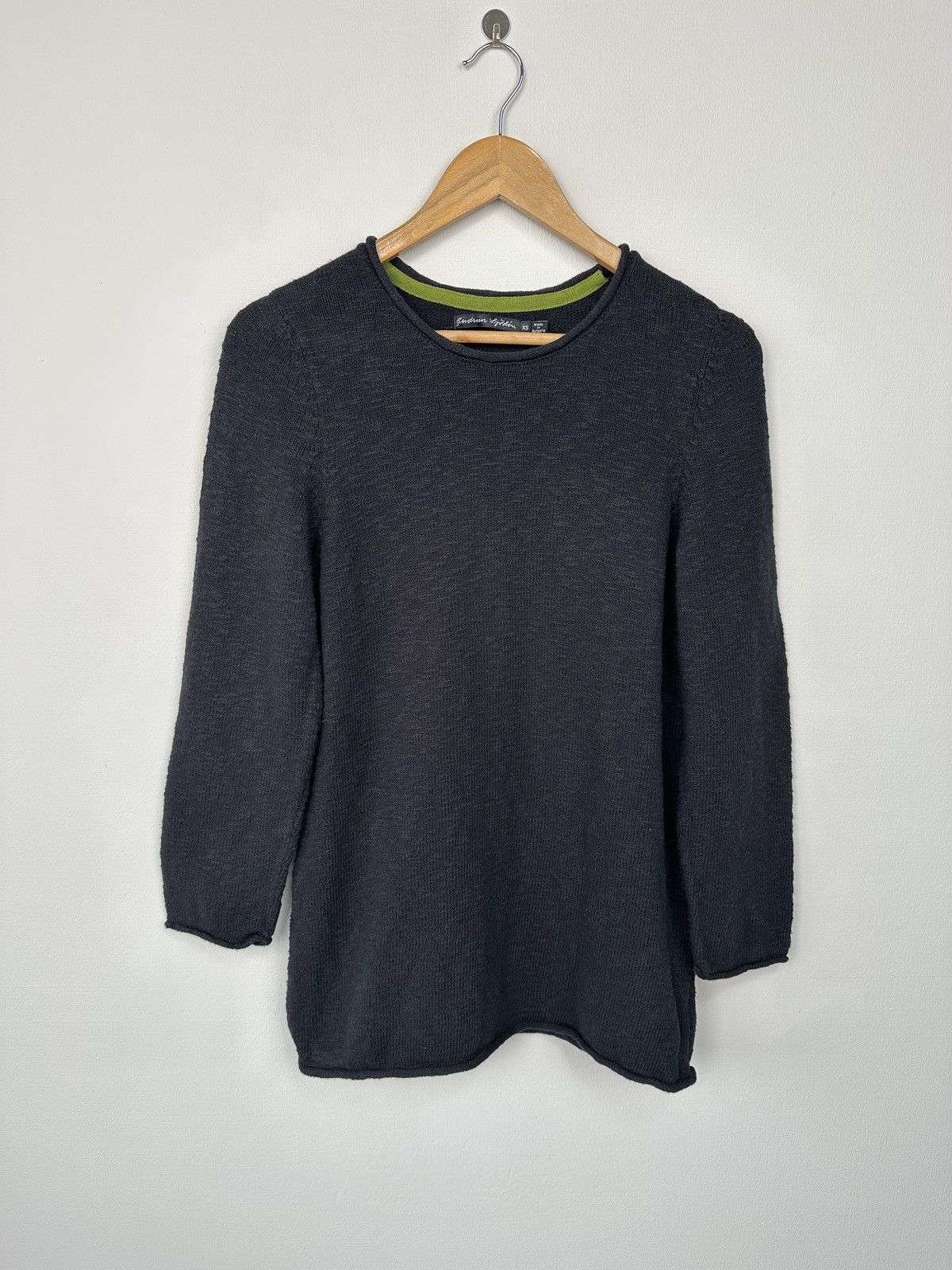 Gudrun Sjoden GUDRUN SJODEN 100% Organic Cotton Black Basic Sweater Size XS / US 0-2 / IT 36-38 - 1 Thumbnail