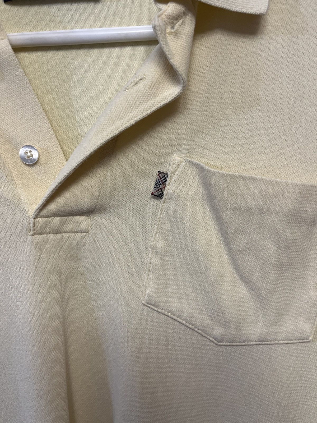 Burberry Vintage Cream Burberry Polo Size US M / EU 48-50 / 2 - 2 Thumbnail