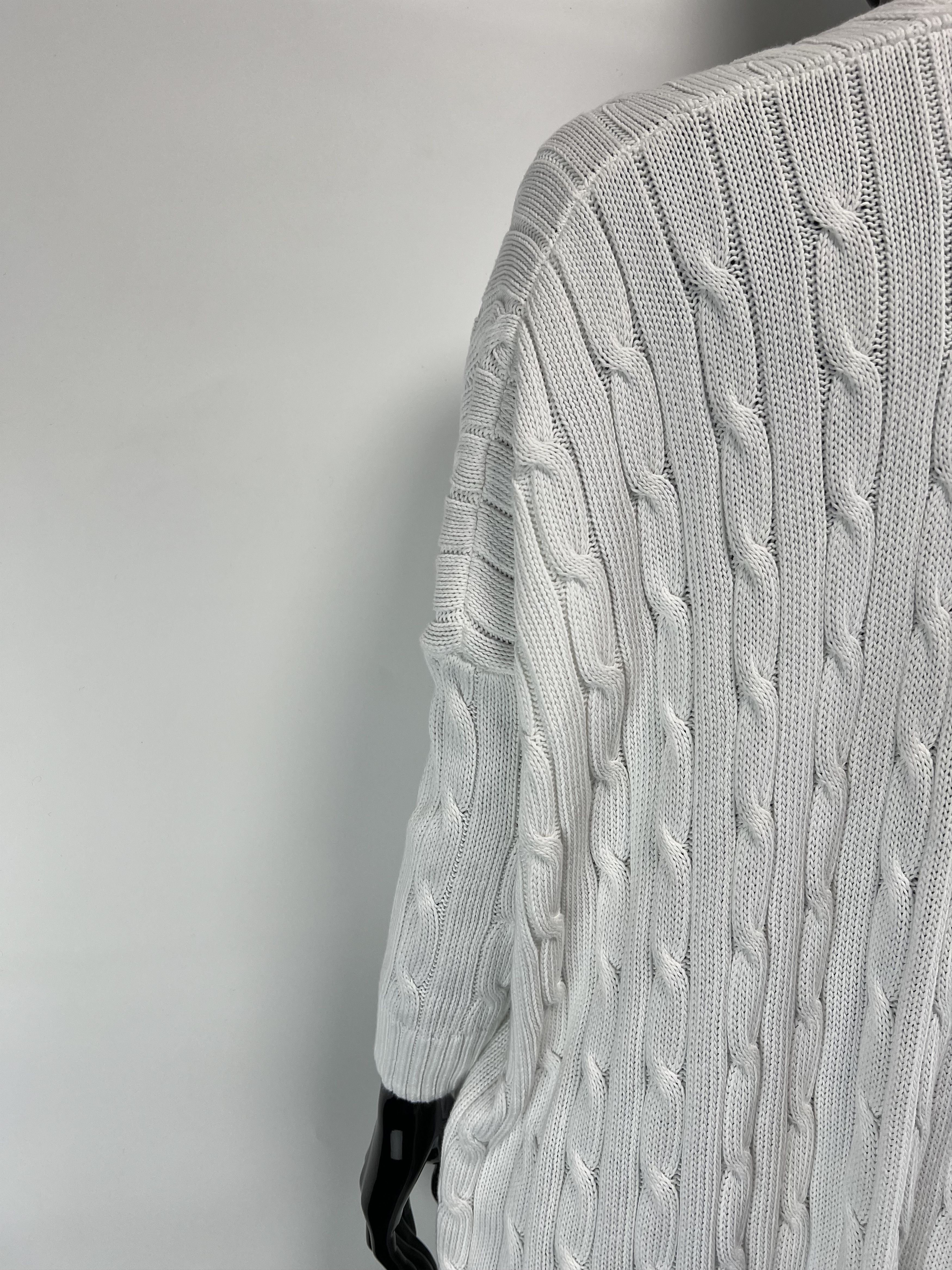 Polo Ralph Lauren Polo Ralph Lauren Cotton Cable Knit Open Cardigan Size M / US 6-8 / IT 42-44 - 10 Thumbnail