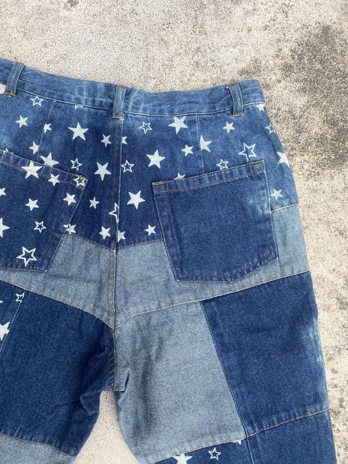 Hysteric Glamour × Japanese Brand Flare Jeans Chocolate Hagi Patchwork Bootcut Size 24 Size US 26 / EU 42 - 21 Thumbnail