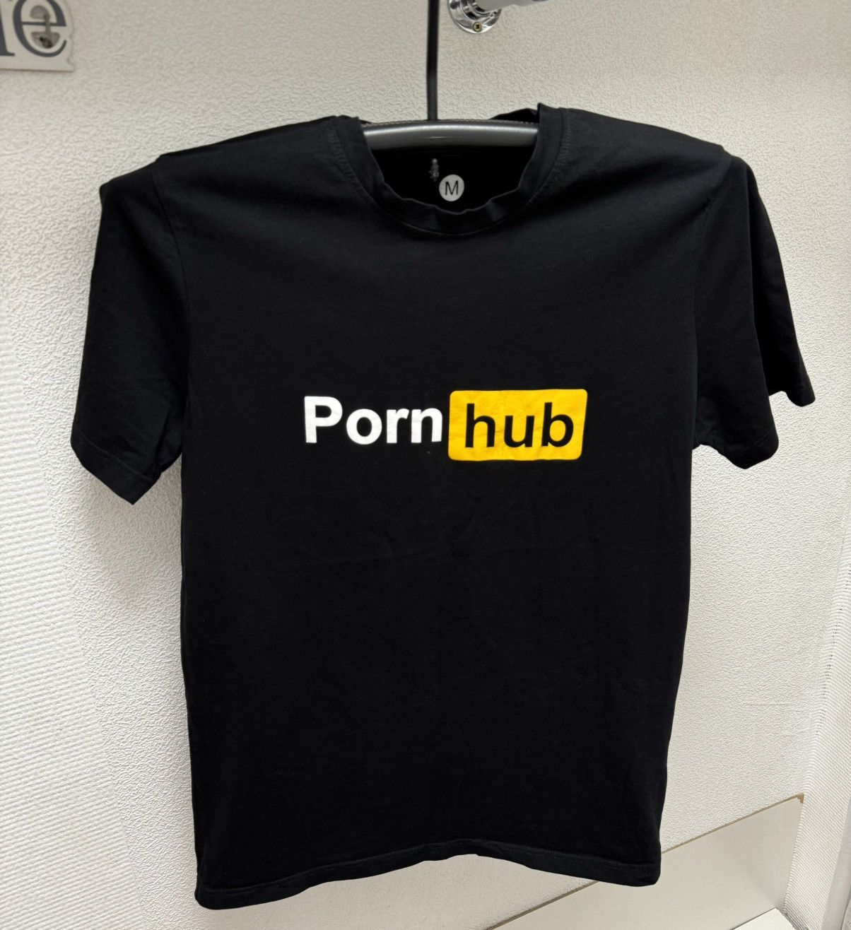 Vintage Pornhub porn hub big logo black t-shirt M sz sex tita boobs Size US M / EU 48-50 / 2 - 1 Thumbnail
