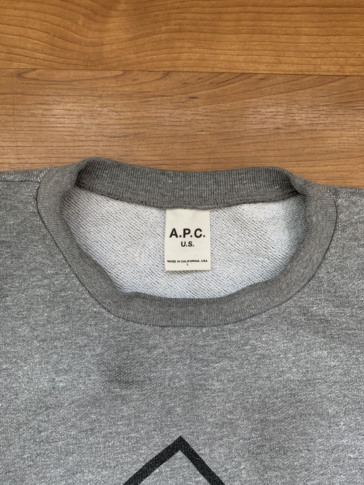 A.P.C. A.P.C. U.S. Sweatshirt Streetwear Hype Rare Vintage Size US L / EU 52-54 / 3 - 10 Thumbnail
