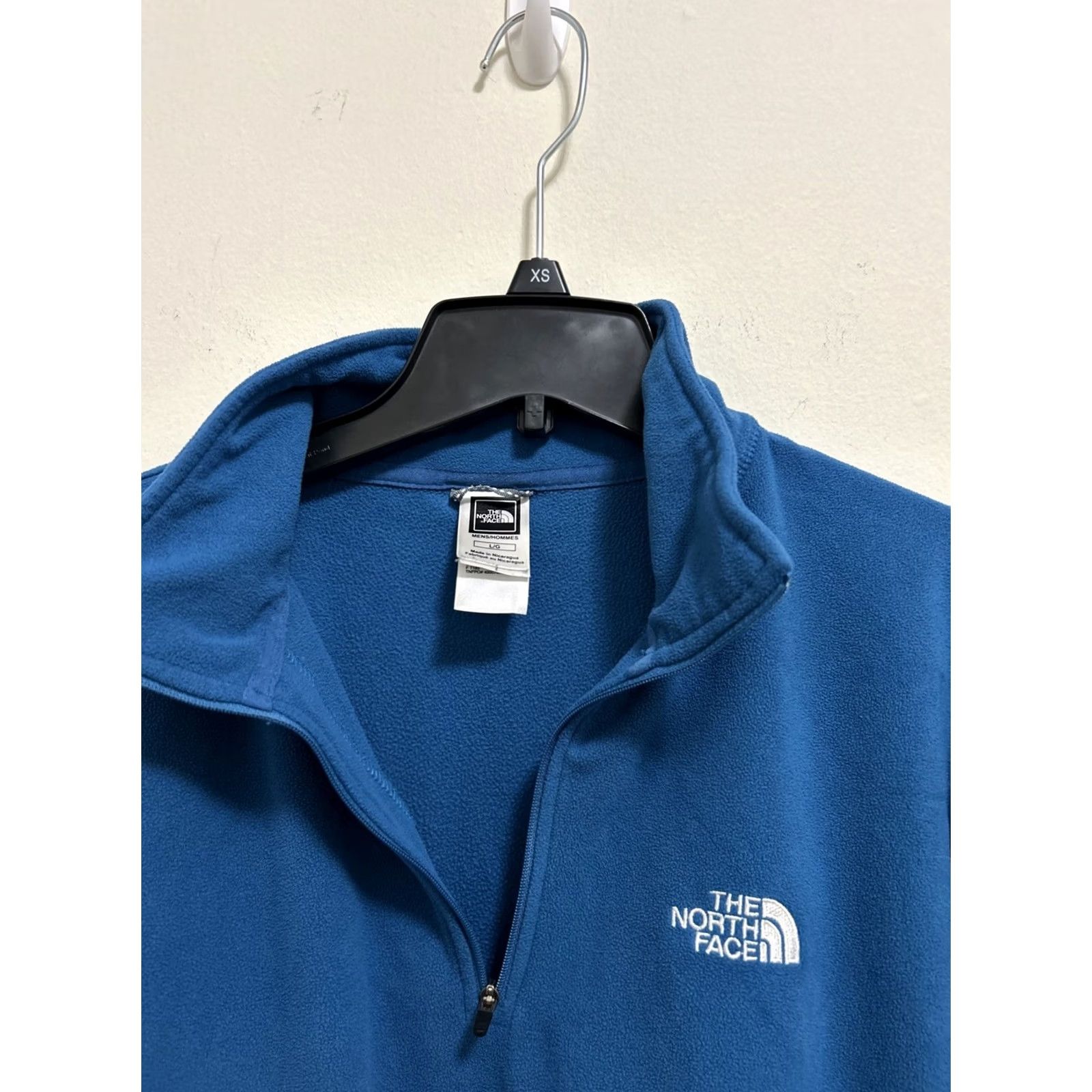 The North Face VINTAGE The North Face Fleece Sweater Mens L Blue TKA 100 1/4 Zip Lightweight Size US L / EU 52-54 / 3 - 7 Thumbnail