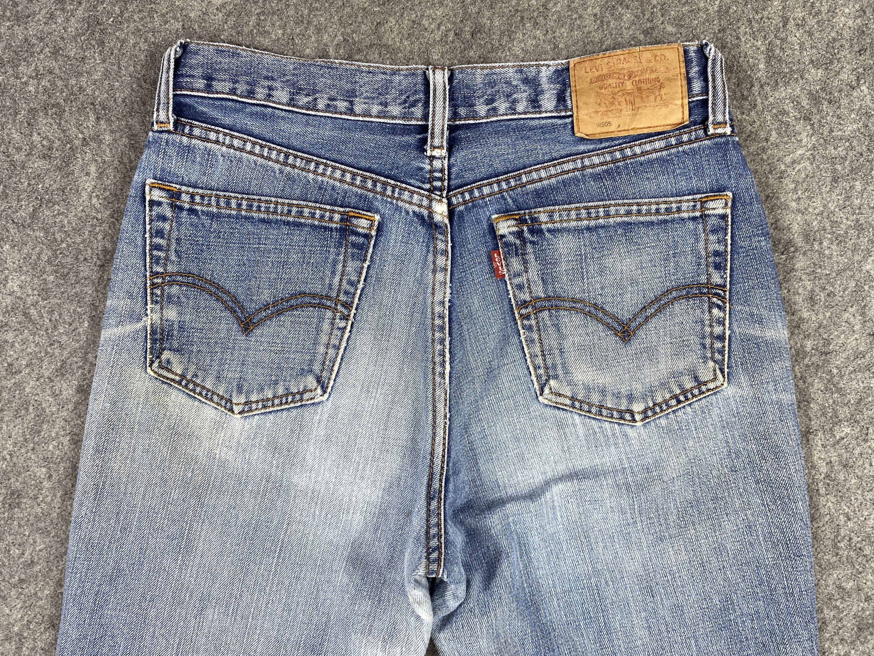 Japanese Brand Distressed Blue Vintage Levi's 505 Jeans 28x29 Denim -JN1709 Size US 28 / EU 44 - 4 Thumbnail