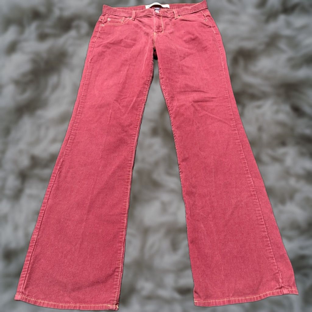 Gap Gap Jeans Bootcut Women Size 8 Red Corduroy 32X32 Denim 5-Pocket Rise Mid Inseam 32 Size 30" / US 8 / IT 44 - 1 Thumbnail