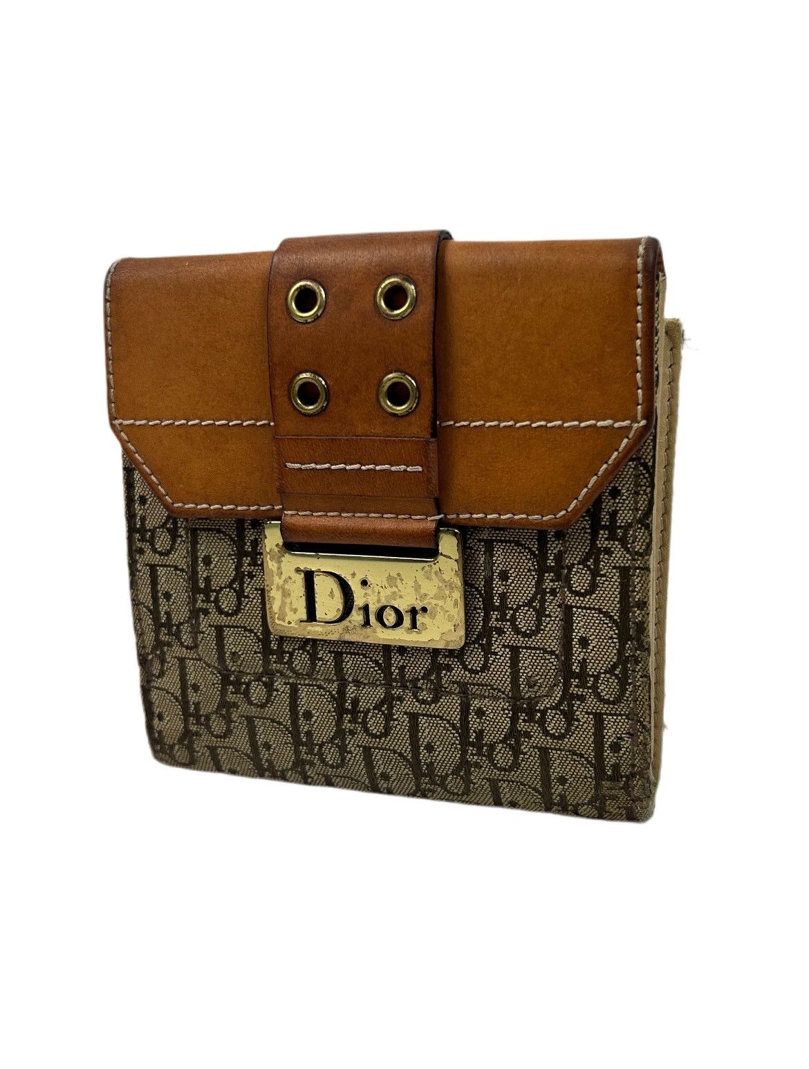 Dior Dior Buckle Trotter Bifold Wallet Size ONE SIZE - 1 Thumbnail