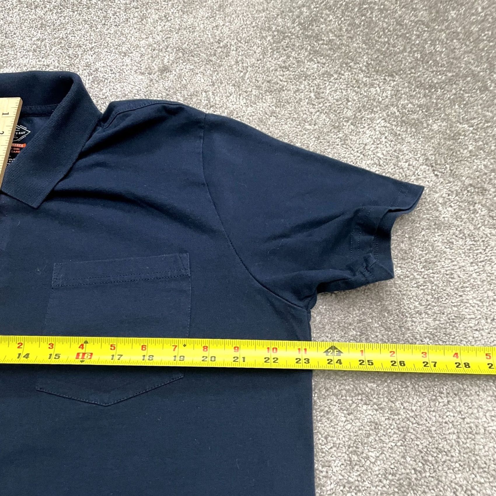 Vintage St. John's Bay Polo Shirt Mens Large Navy Blue Quick-Dri Easy Care Short Sleeve Casual Sports Shirt Mens L Blue Size US L / EU 52-54 / 3 - 6 Thumbnail