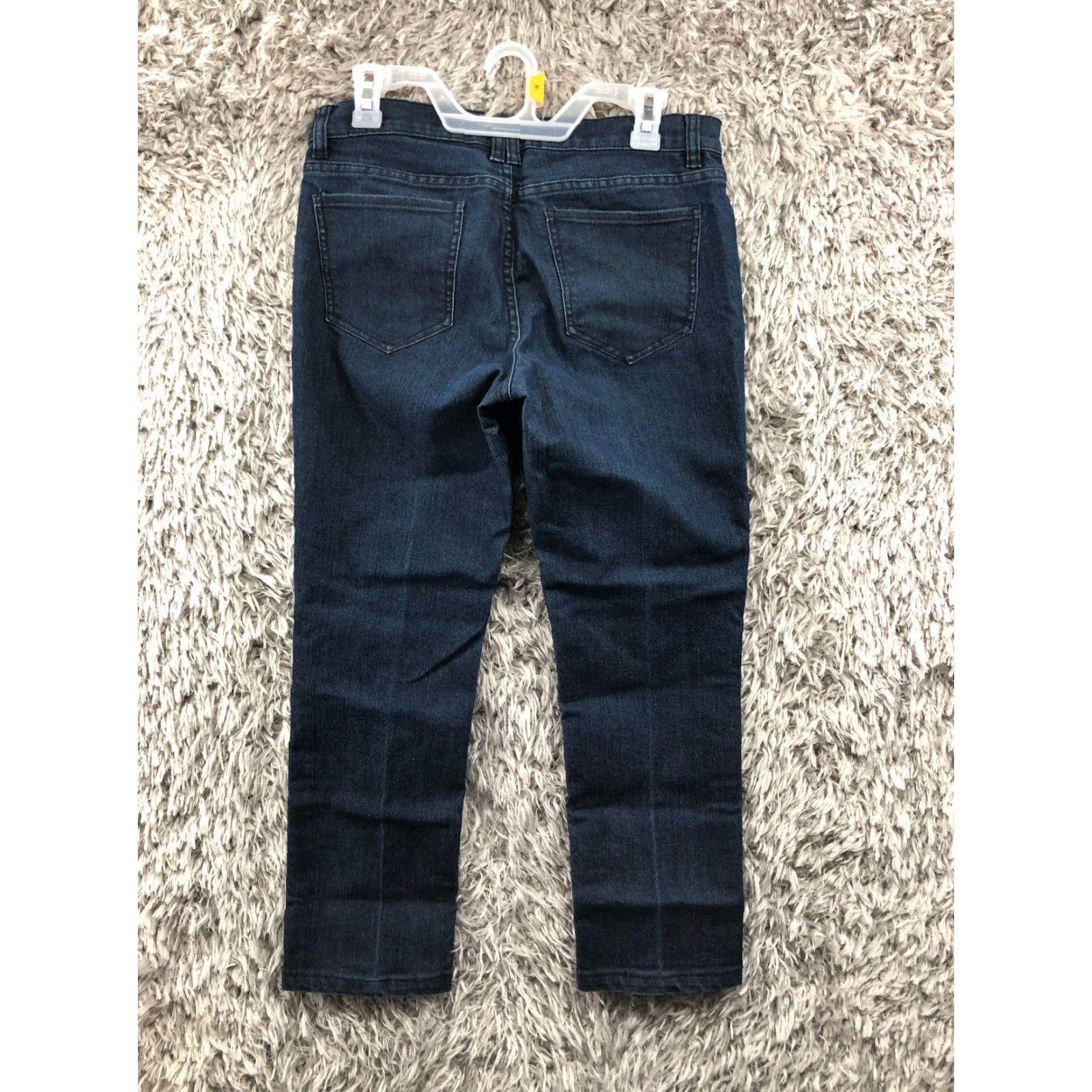 Sea New York NY & Co. Low Rise Skinny Crop Jeans Size 8 Womens Dark Wash Blue Denim Size 30" / US 8 / IT 44 - 5 Thumbnail