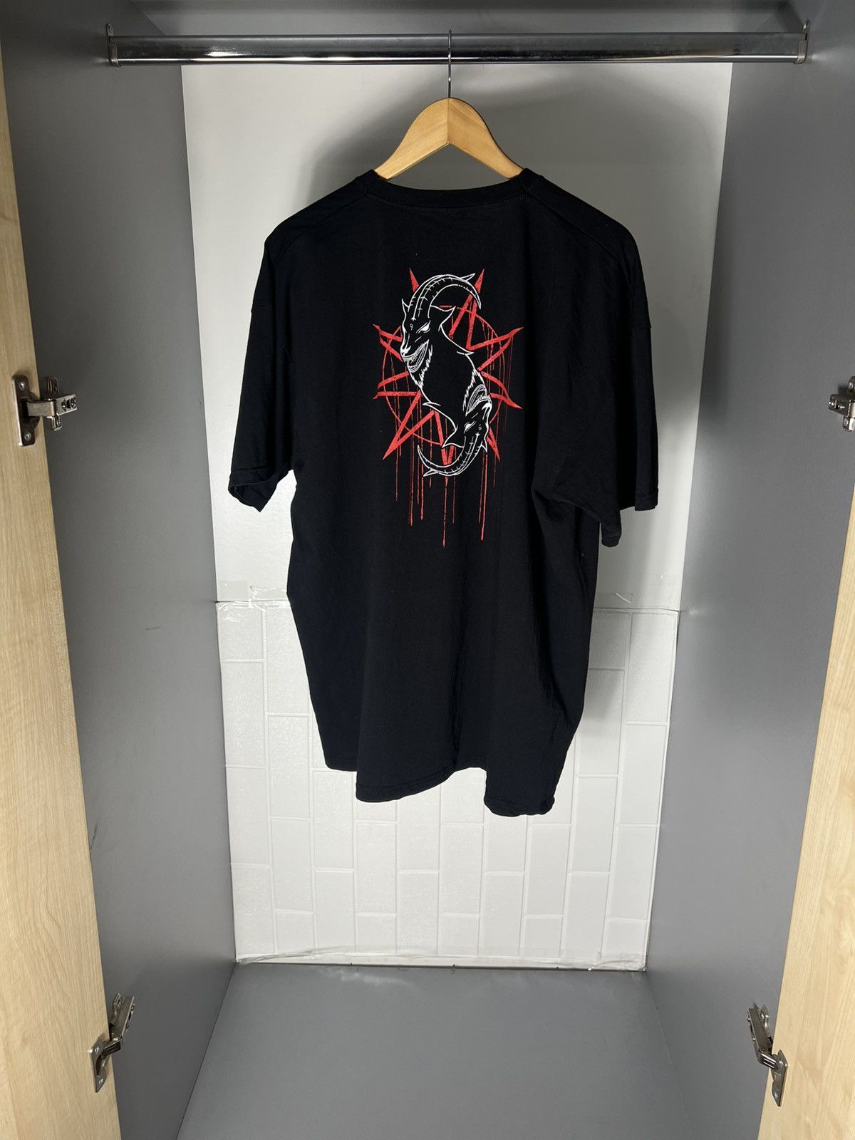 Band Tees VINTAGE SLIPKNOT GOAT WORLD TOUR ROCK T-SHIRT METAL Y2K 90s Size US XXL / EU 58 / 5 - 9 Thumbnail