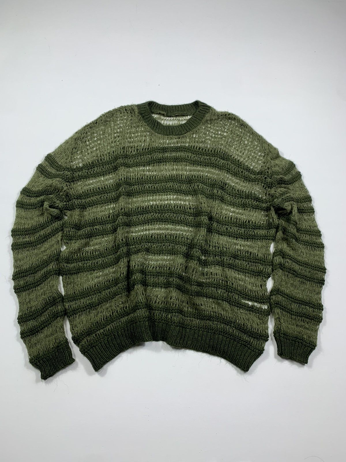 20471120 Stripe Grunge Sweater Kurt Cobain Style Size US L / EU 52-54 / 3 - 1 Thumbnail