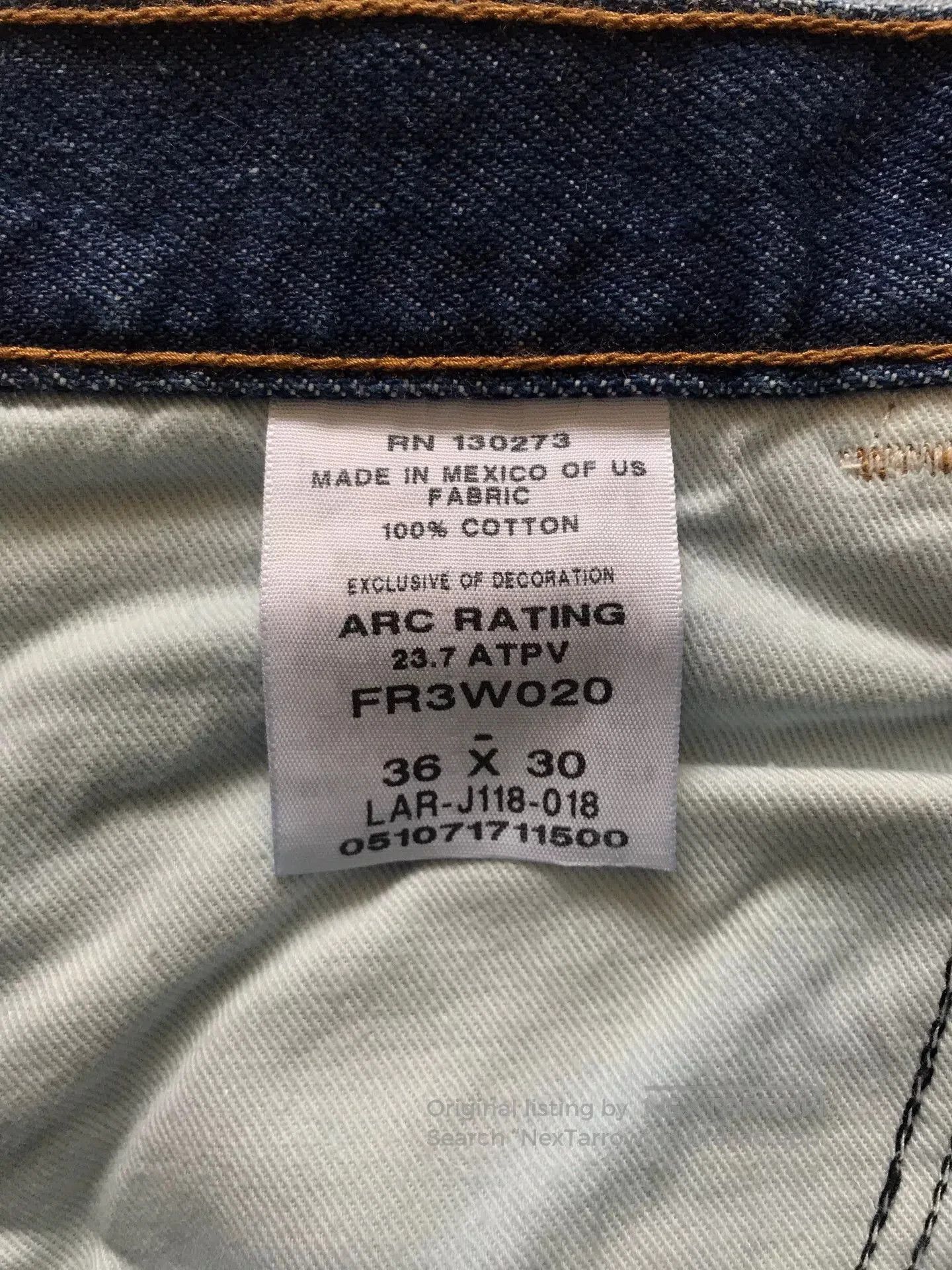 Wrangler Wrangler FR3W020 Flame. Size US 36 / EU 52 - 9 Thumbnail