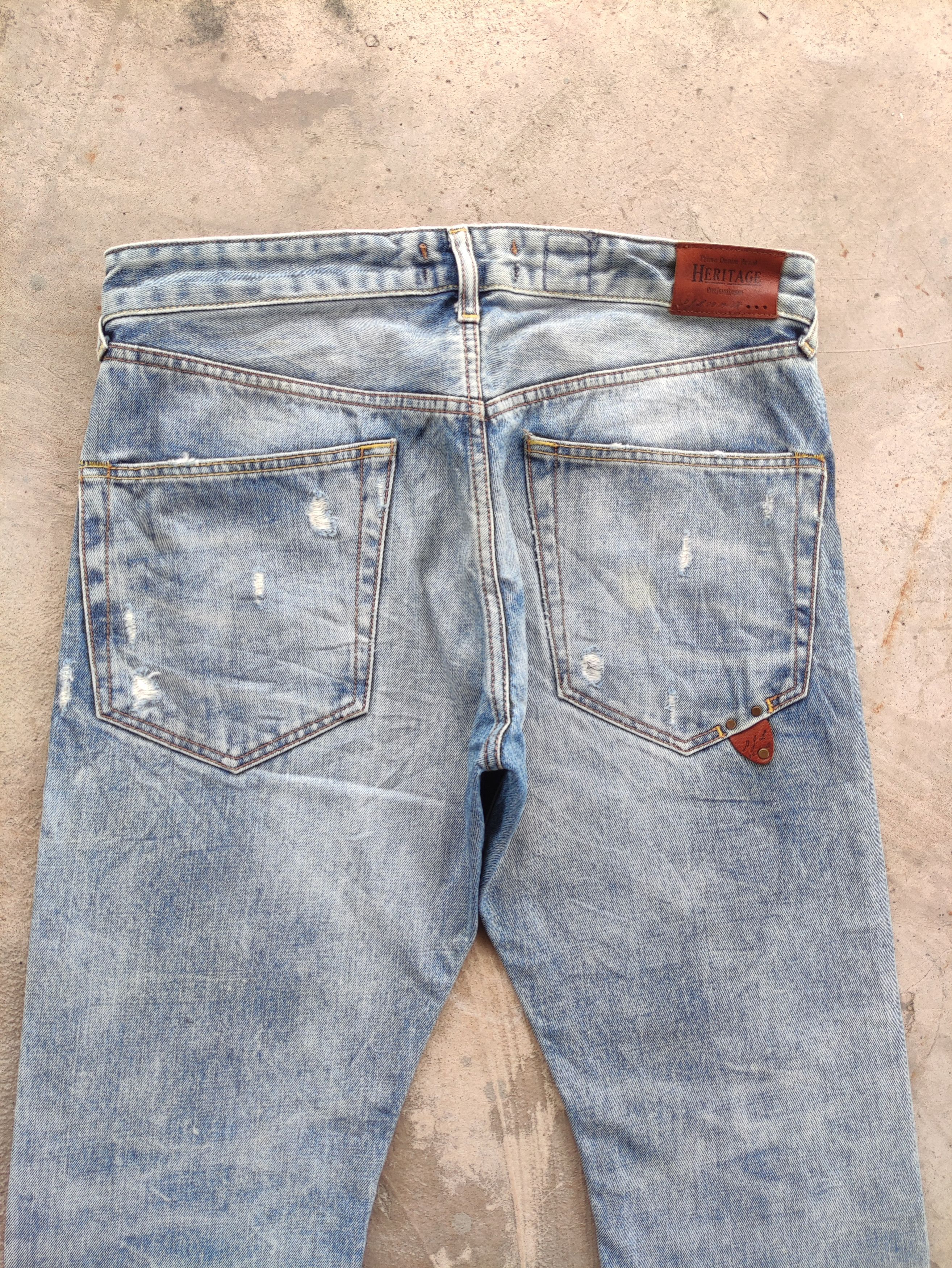 Pepe Jeans Vintage Pepe Jean London Button Distressed Faded Denim Size US 36 / EU 52 - 10 Thumbnail