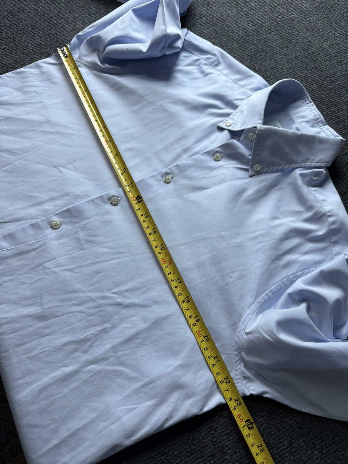 Strenstroms Luxury 00s Stenstroms Blue Twofold Cotton Button Down Shirt Size US M / EU 48-50 / 2 - 14 Thumbnail