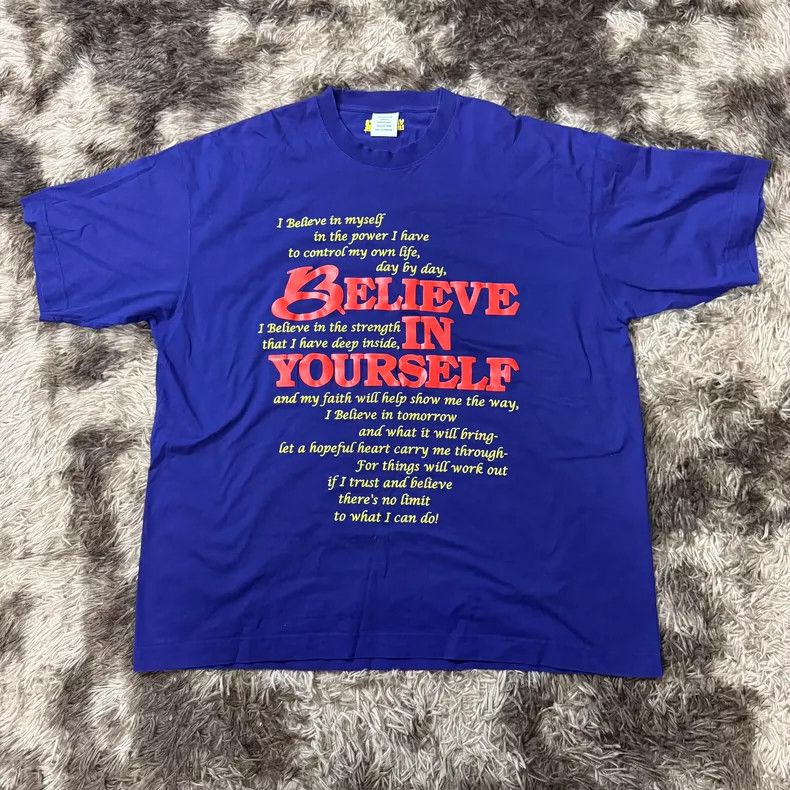 Vetements VETEMENTS 24 SS purple Believe print laid-back short sleeve Size US M / EU 48-50 / 2 - 1 Thumbnail