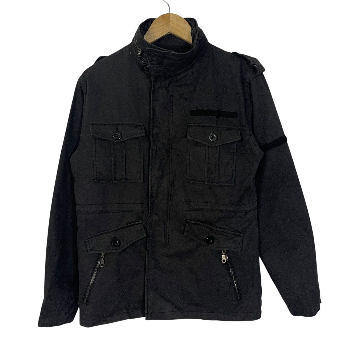 Japanese Brand Vintage Japanese Designer Militrary Tactical Jacket Size US S / EU 44-46 / 1 - 1 Thumbnail