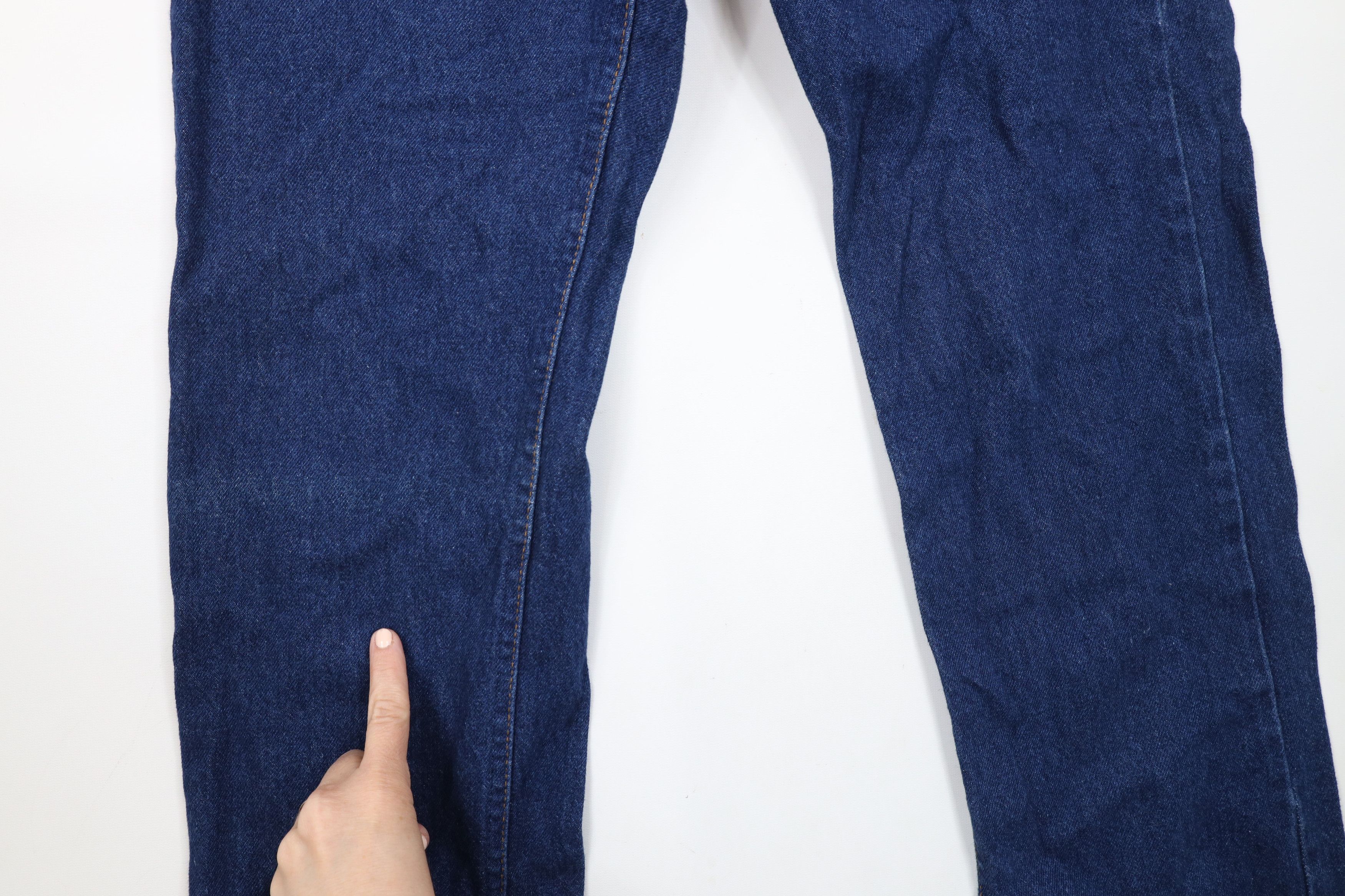 Lee × Vintage Vintage 90s Lee Straight Leg Denim Jeans Blue Cotton USA Size US 32 / EU 48 - 5 Thumbnail