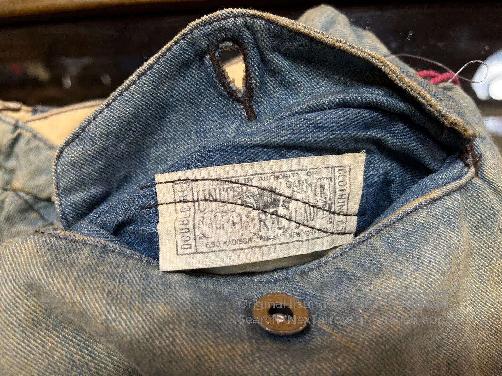 RRL Ralph Lauren limited edition officer denim chino pants. Size US 30 / EU 46 - 8 Thumbnail