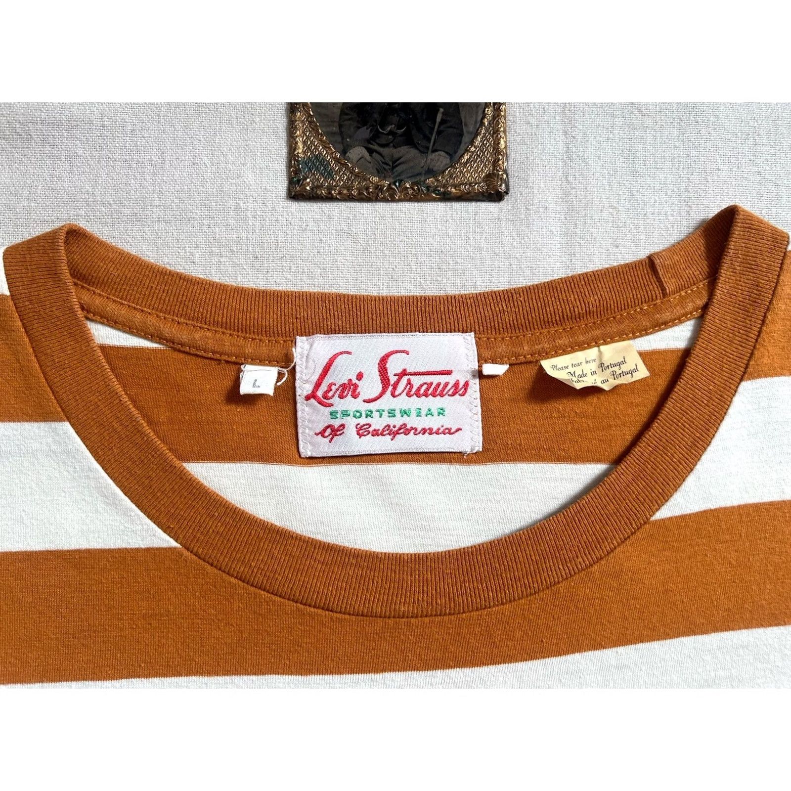 Levi's Levi's Vintage Clothing LVC T-Shirt L Breton Stripe Single Stitch 50s Sportswear Size US L / EU 52-54 / 3 - 3 Thumbnail