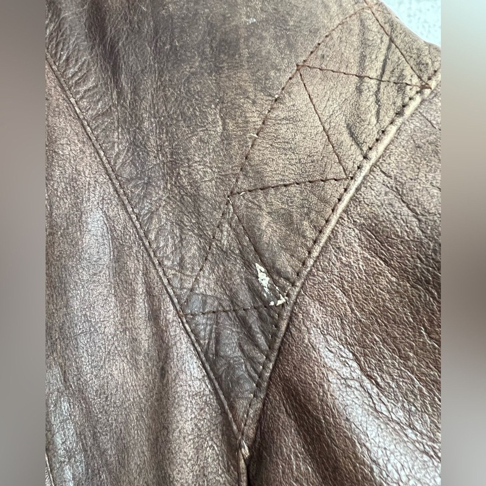 Wilsons Leather Vintage Adventure Bound Dark Brown Leather Jacket Heavy EUC Size US L / EU 52-54 / 3 - 13 Thumbnail