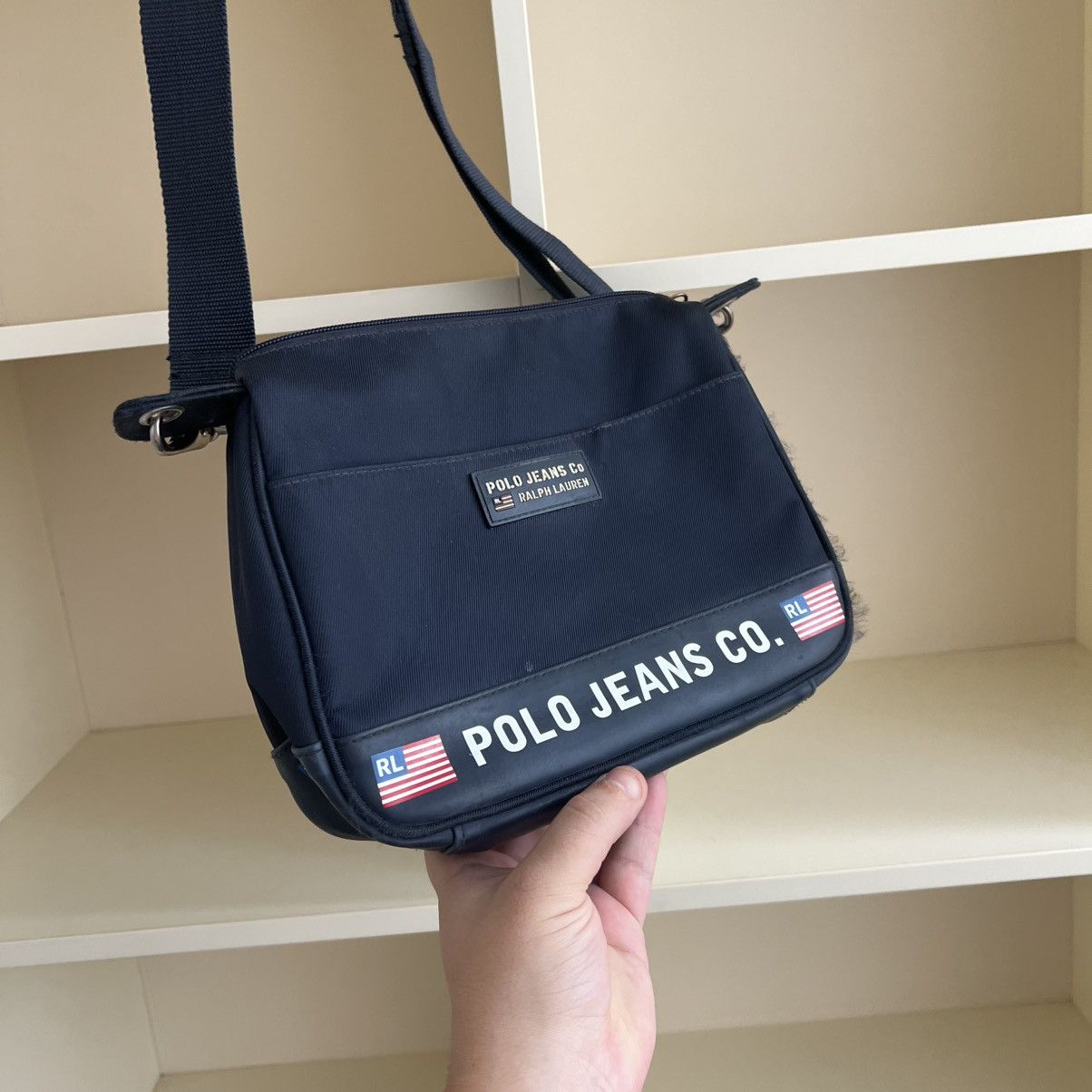 Polo Ralph Lauren Vintage Polo Ralph Lauren Messenger Bag USA Flag Size ONE SIZE - 3 Thumbnail