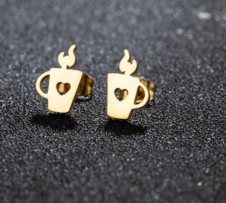 Jewelry Heart Lighter Mini Stud Earrings Charm Earring Gift Size ONE SIZE - 1 Preview