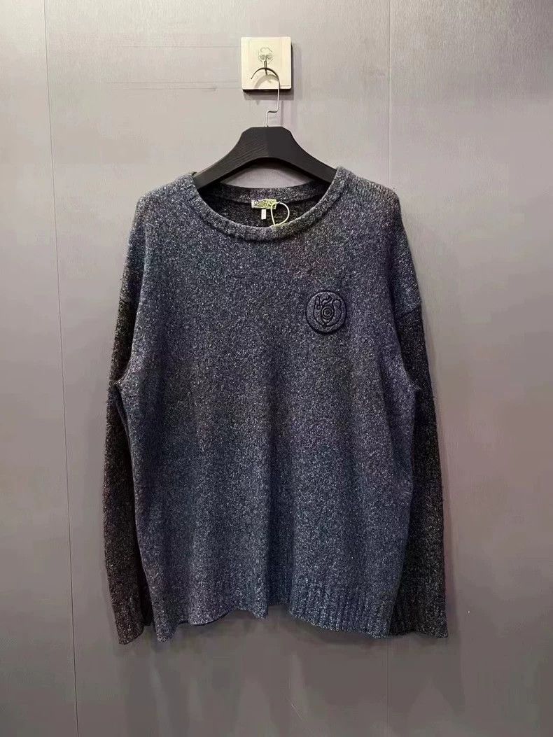 Loewe LOEWE Black and gray snowflake embroidered sweater hoodie Size US XL / EU 56 / 4 - 1 Thumbnail