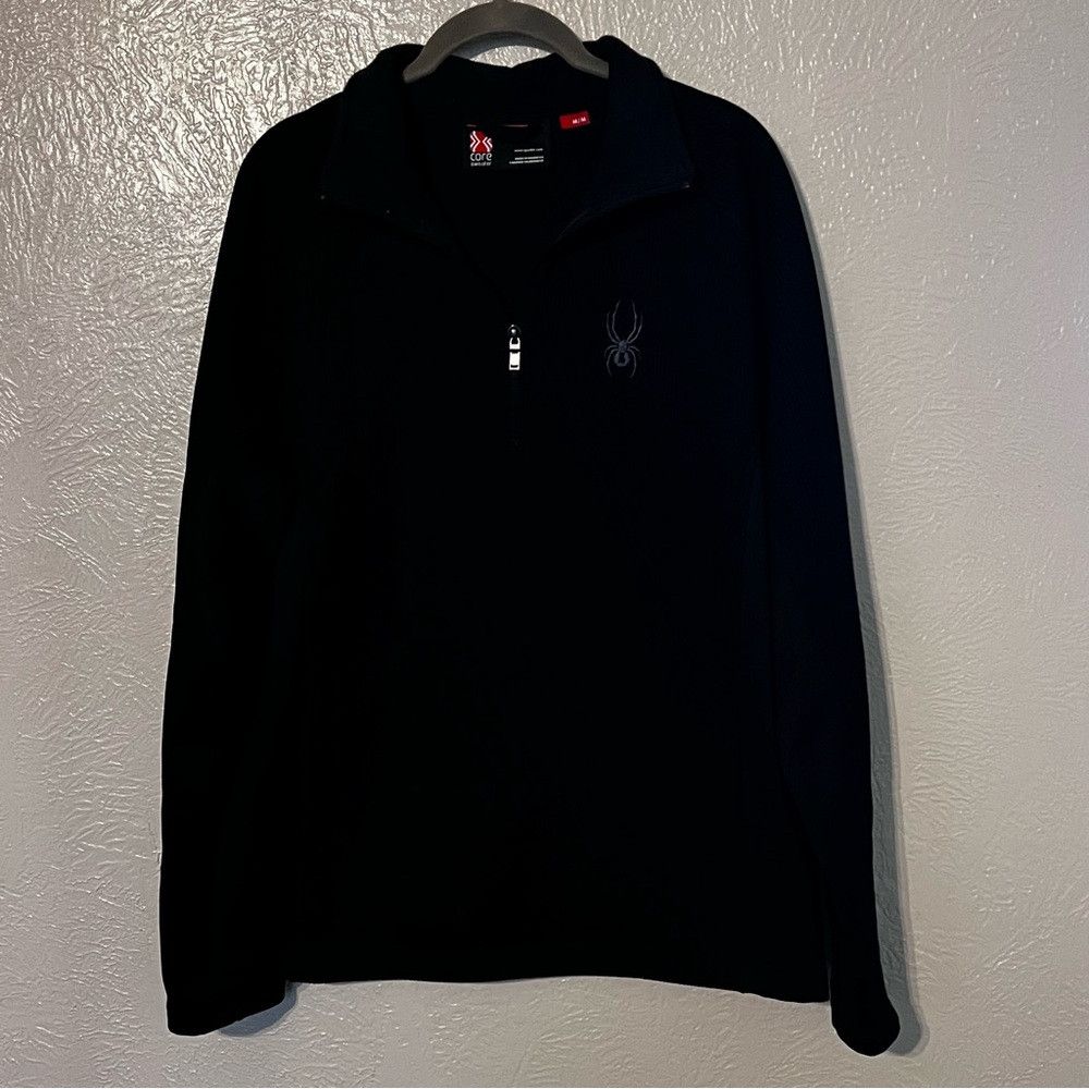 Spyder Spyder 1/4 Zip Ribbed Knit Pullover Men’s Size Medium Black Size US M / EU 48-50 / 2 - 1 Thumbnail