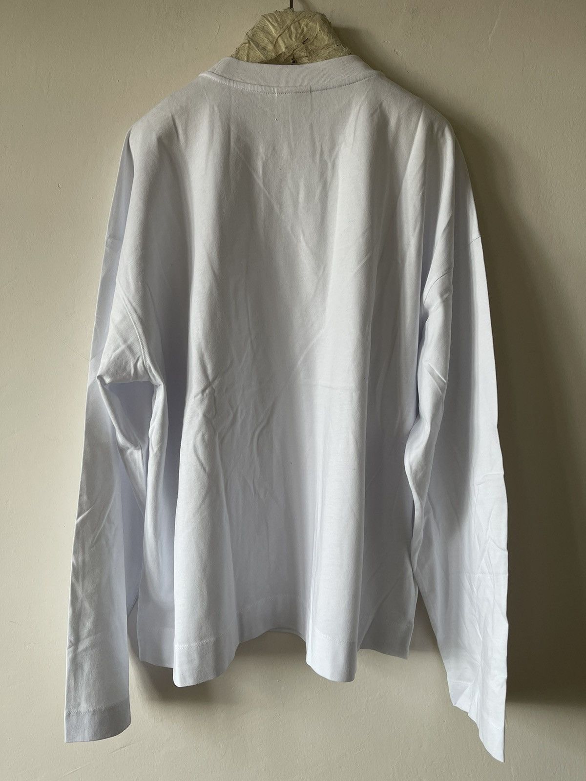 Dries Van Noten White Crewneck Long Sleeve T-Shirt Size US S / EU 44-46 / 1 - 4 Thumbnail