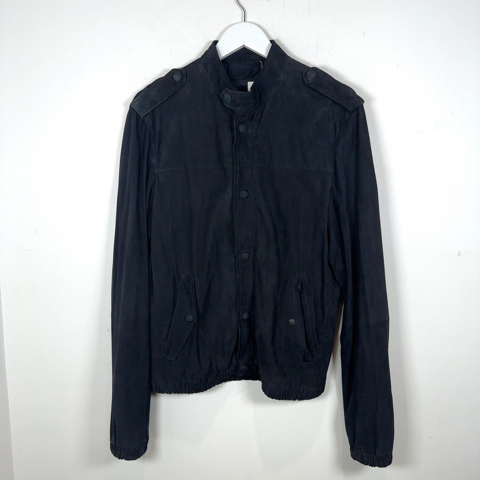 Prada Prada 2018SS leather knit hybrid jacket | Grailed