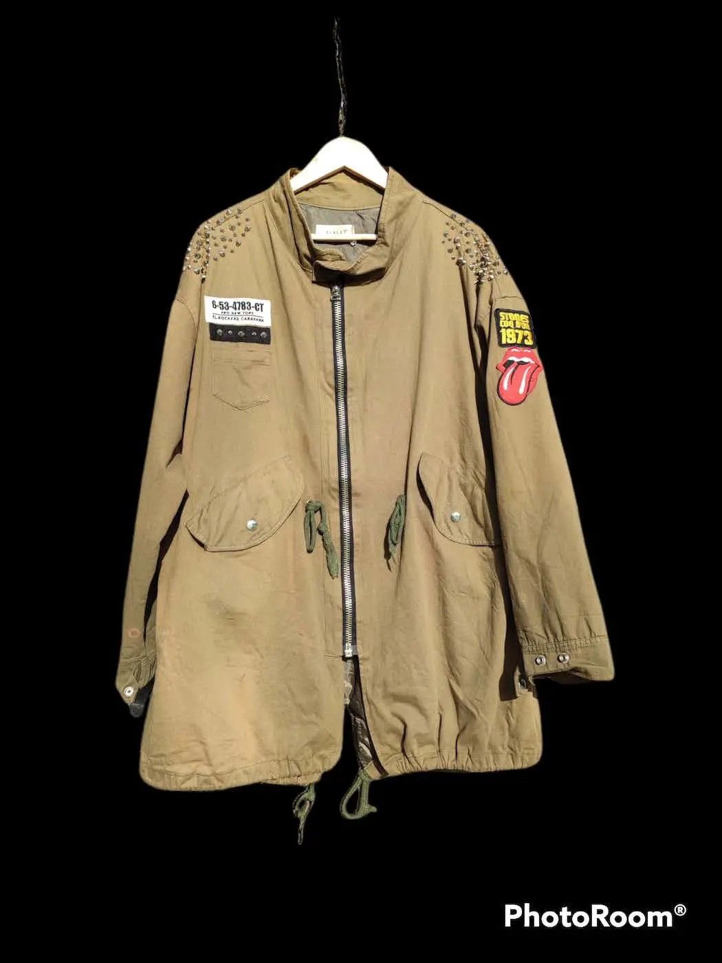 Seditionaries SCALE Studded Military Jacket w/ Rolling Stones Patch Size US L / EU 52-54 / 3 - 1 Thumbnail