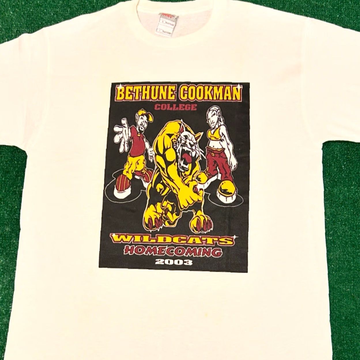 Vintage VINTAGE Bethune Cookman College Homecoming BCU 2003 VTG Shirt L Hip Hop Mens White 90s Y2K Size US L / EU 52-54 / 3 - 3 Thumbnail