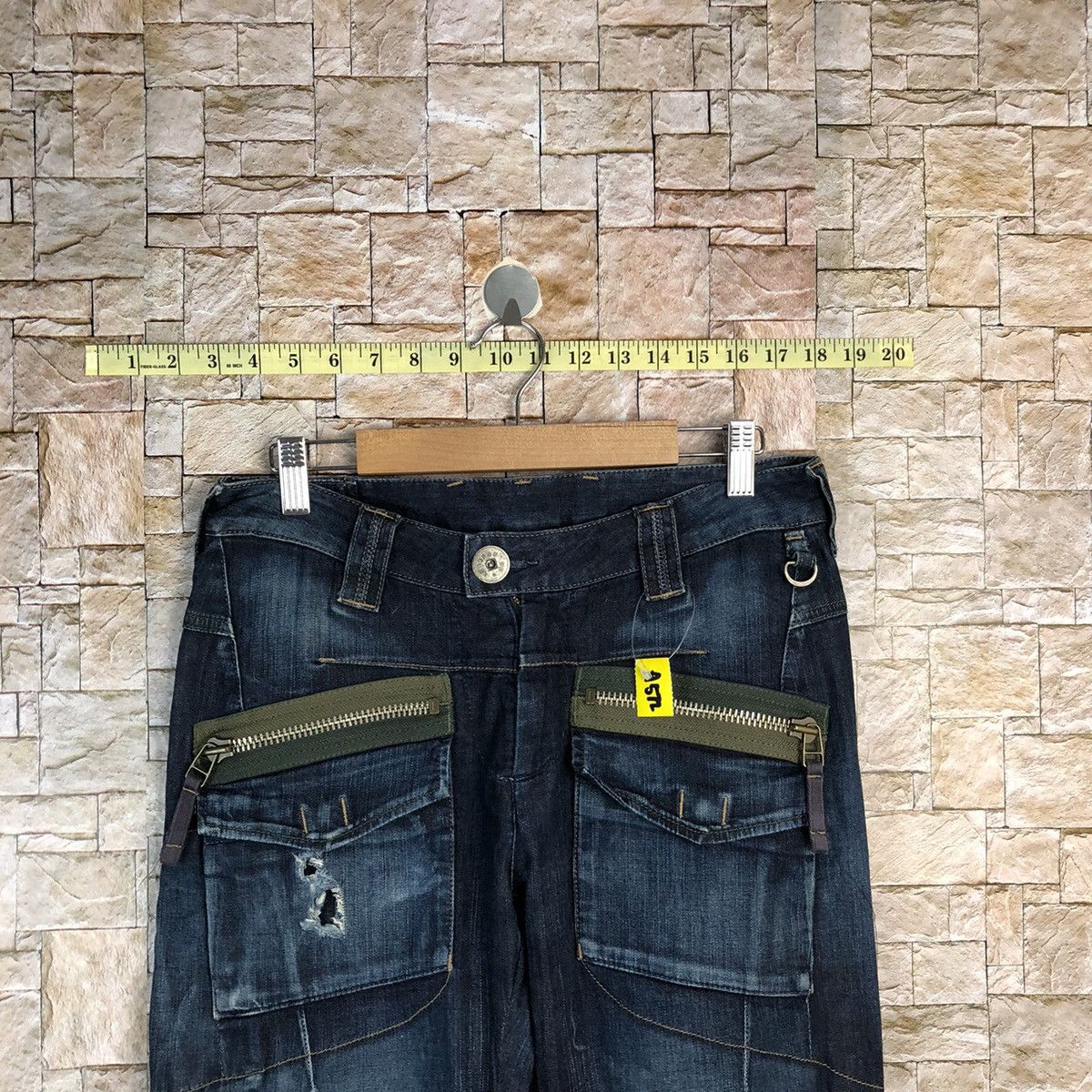 Marithe + Francois Girbaud Marithe Francois Girbaund Blue Custom Denim Pants #A572 Size US 30 / EU 46 - 4 Thumbnail
