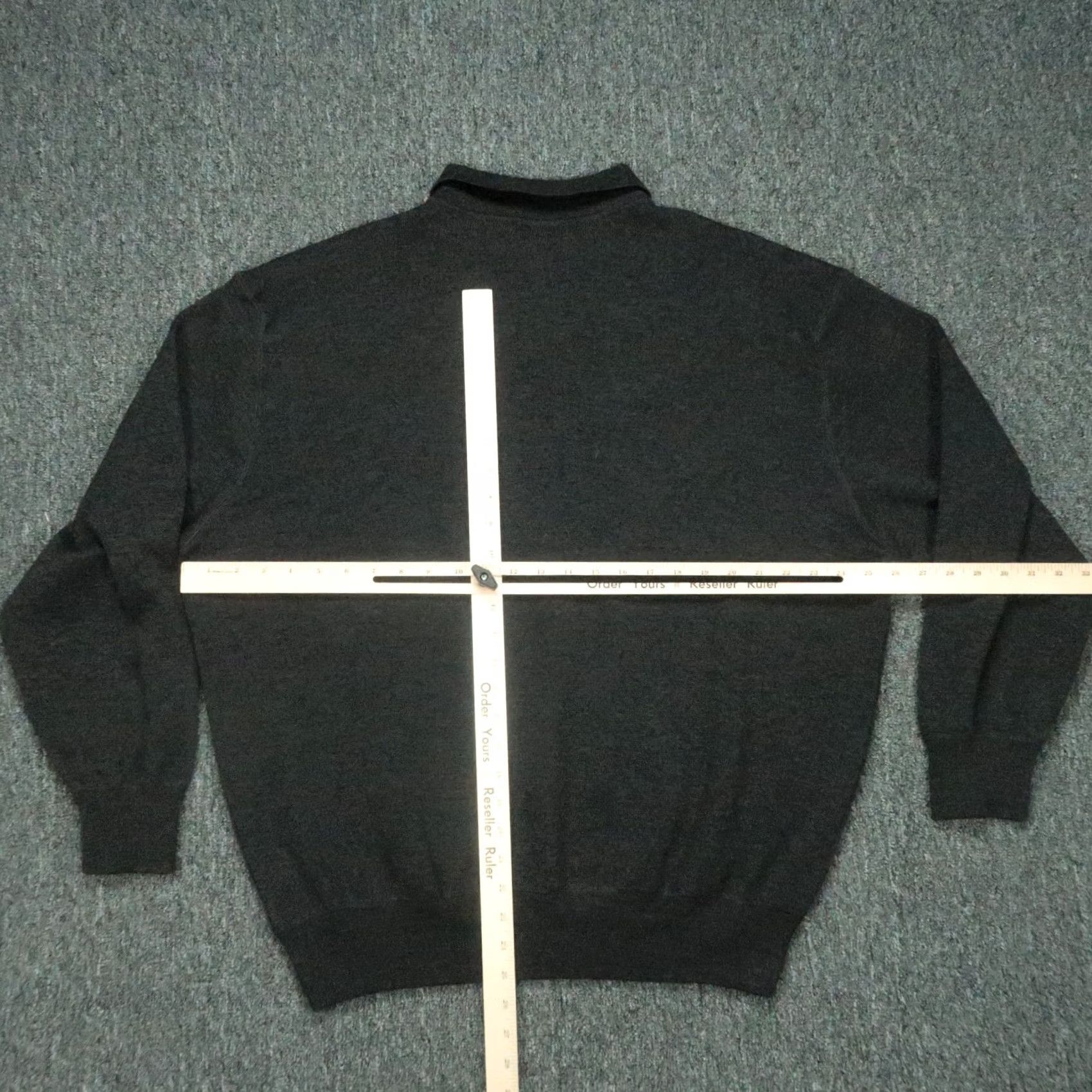Vintage VINTAGE I Levrieri Sweater Mens 2XL Charcoal Gray Merino Wool Pullover Collared Italy Wool Merino Regular Knit Autumn Winter Mens Size US XXL / EU 58 / 5 - 4 Thumbnail