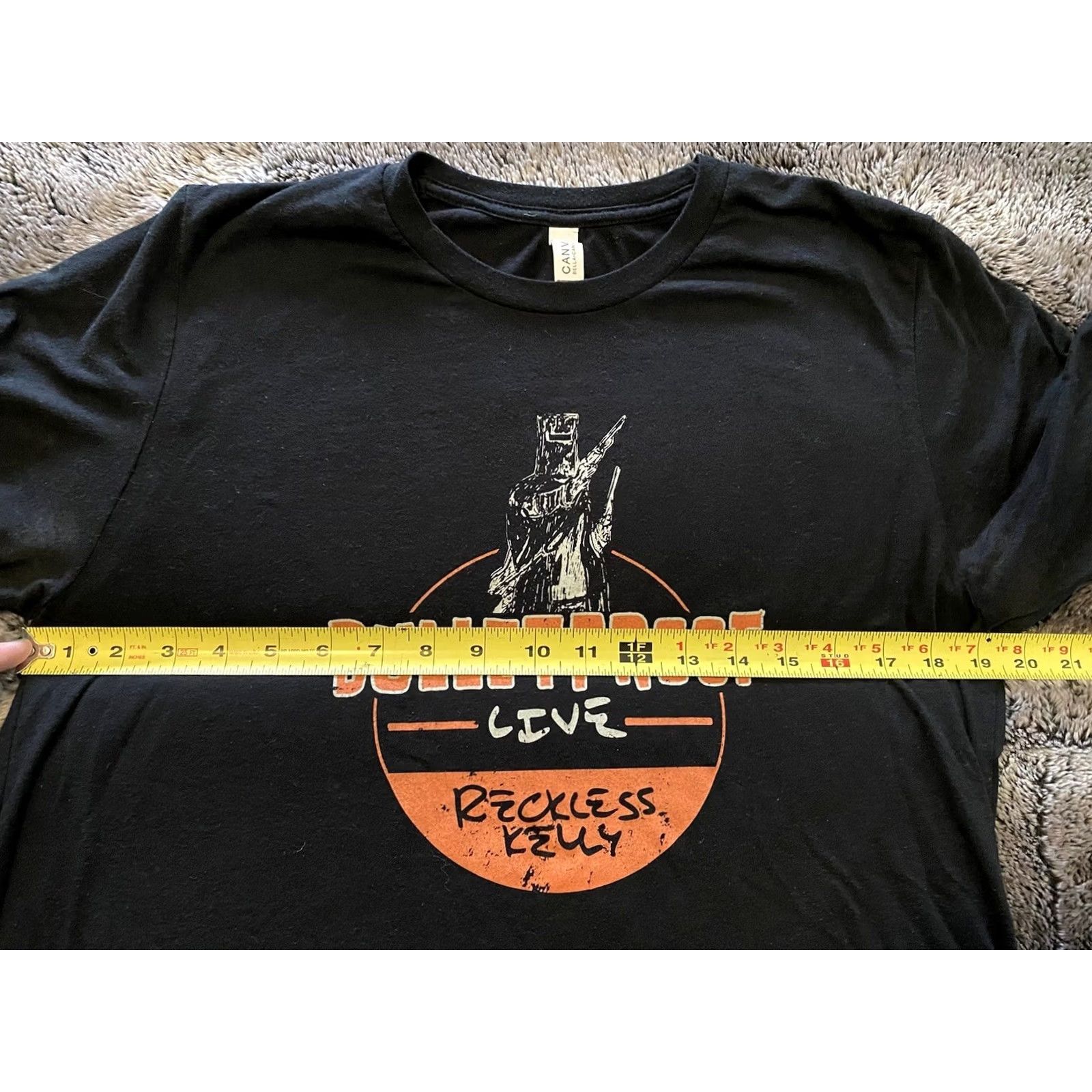 Olive Reckless Kelly Bulletproof LIVE T-shirt Women L Black Concert T-shirt Size L / US 10 / IT 46 - 6 Thumbnail