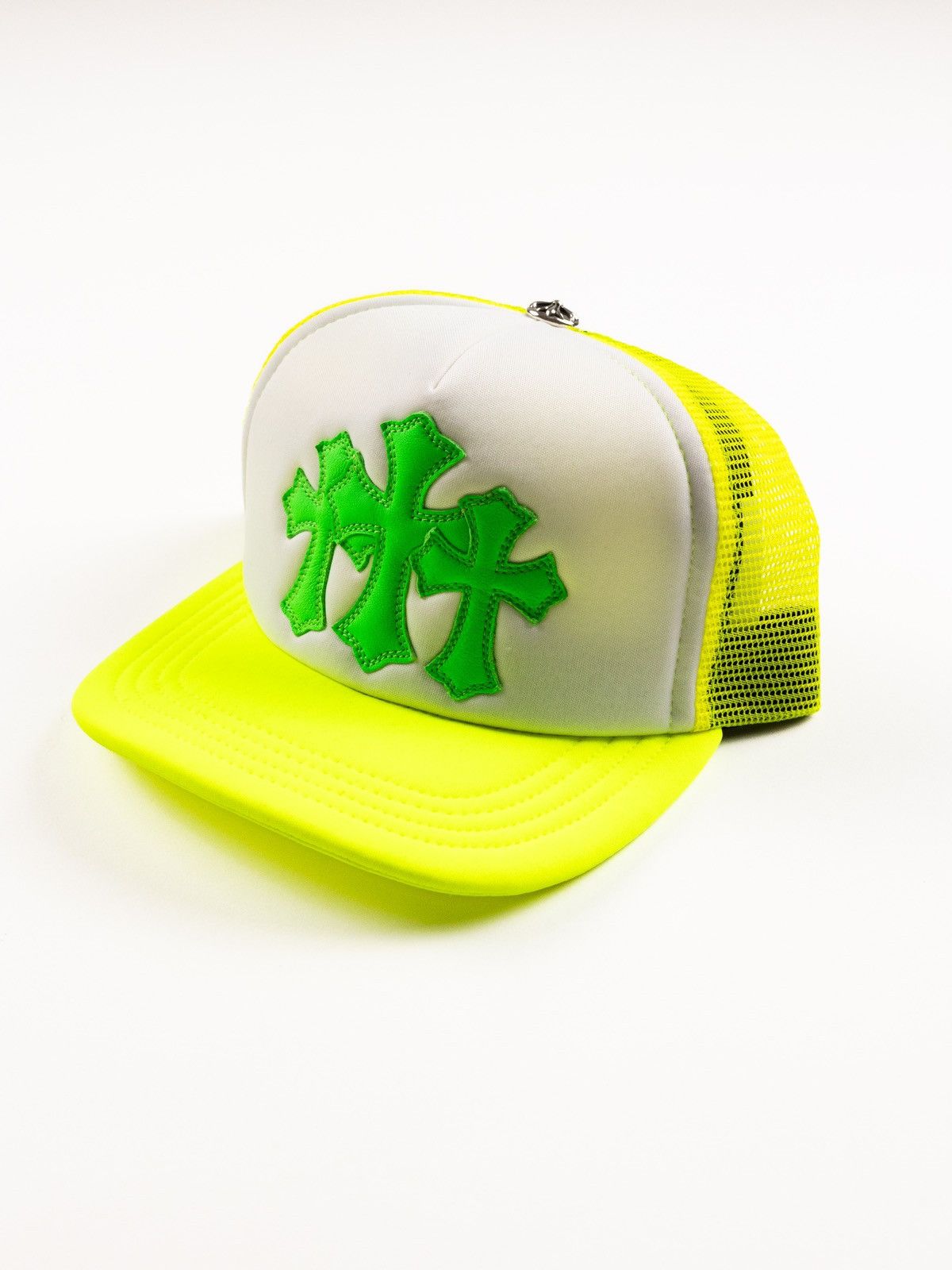 image of Chrome Hearts Ultra Music Miami Exclusive Cross Patch Hat in Green, Men's