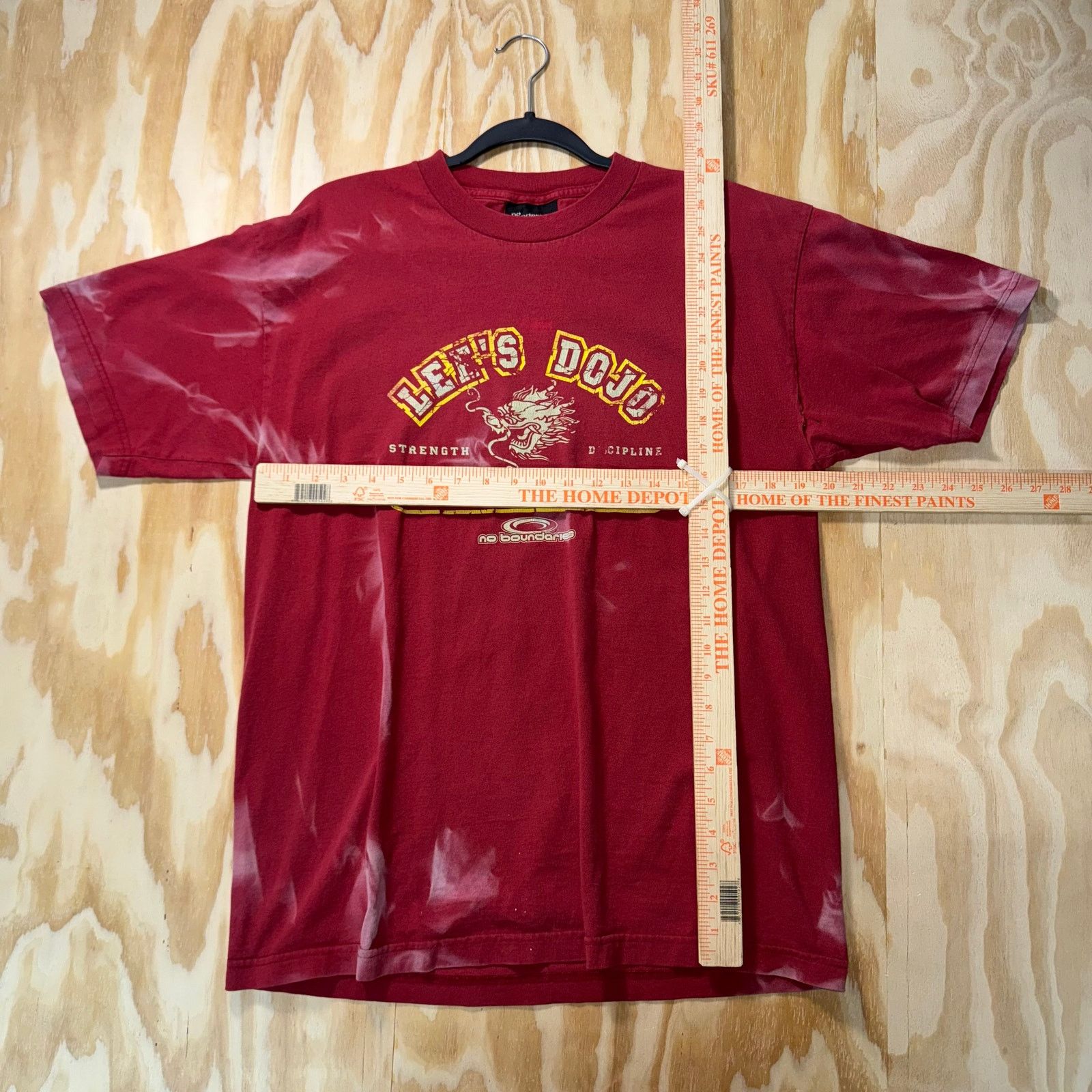 Vintage Vintage Y2K no boundaries karate dragon 90s faded t-shirt Size US L / EU 52-54 / 3 - 4 Thumbnail