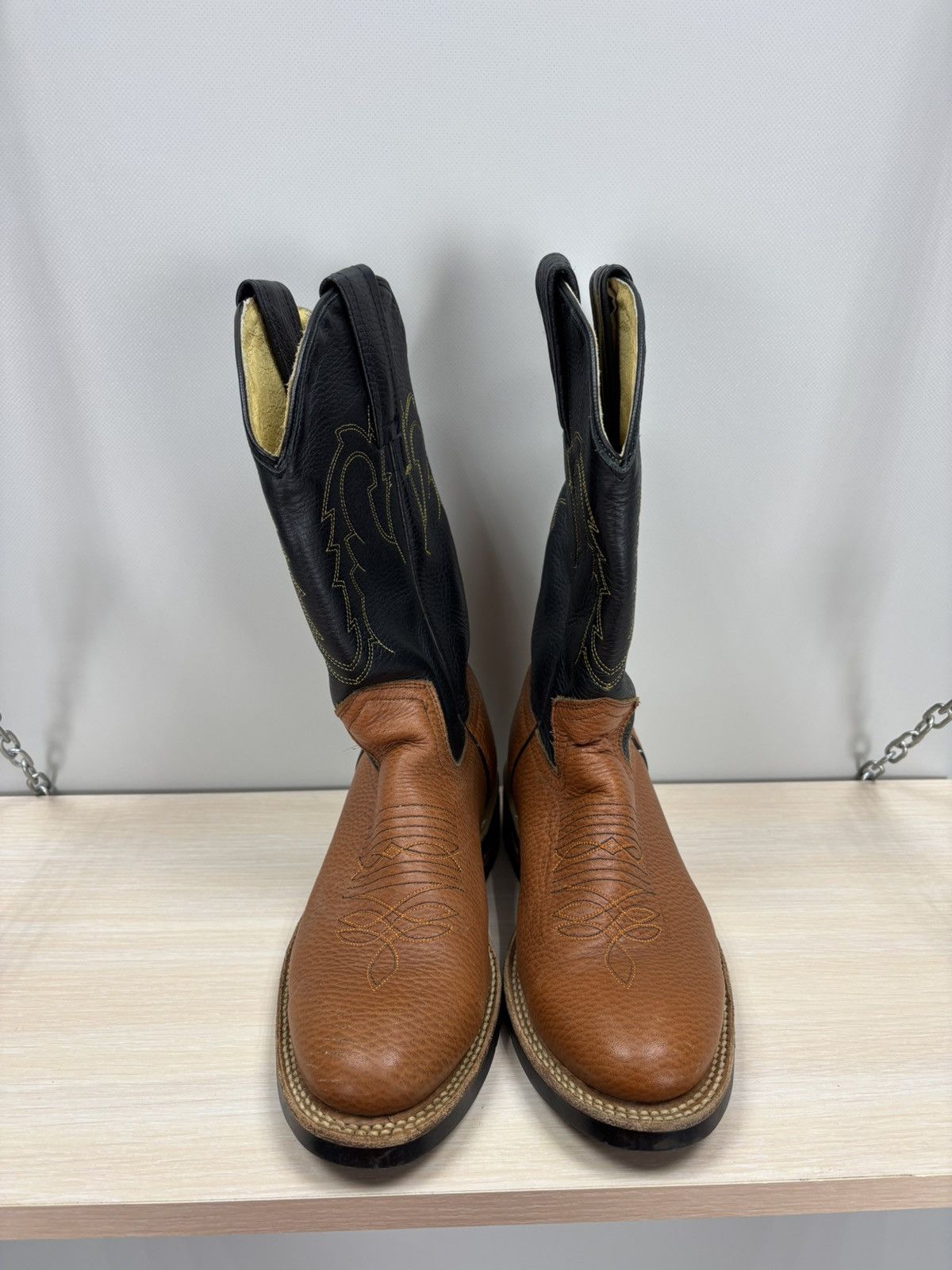 Other Womens western Billy Boots Size 37 Color Brown/Black Size US 7 / IT 37 - 3 Thumbnail
